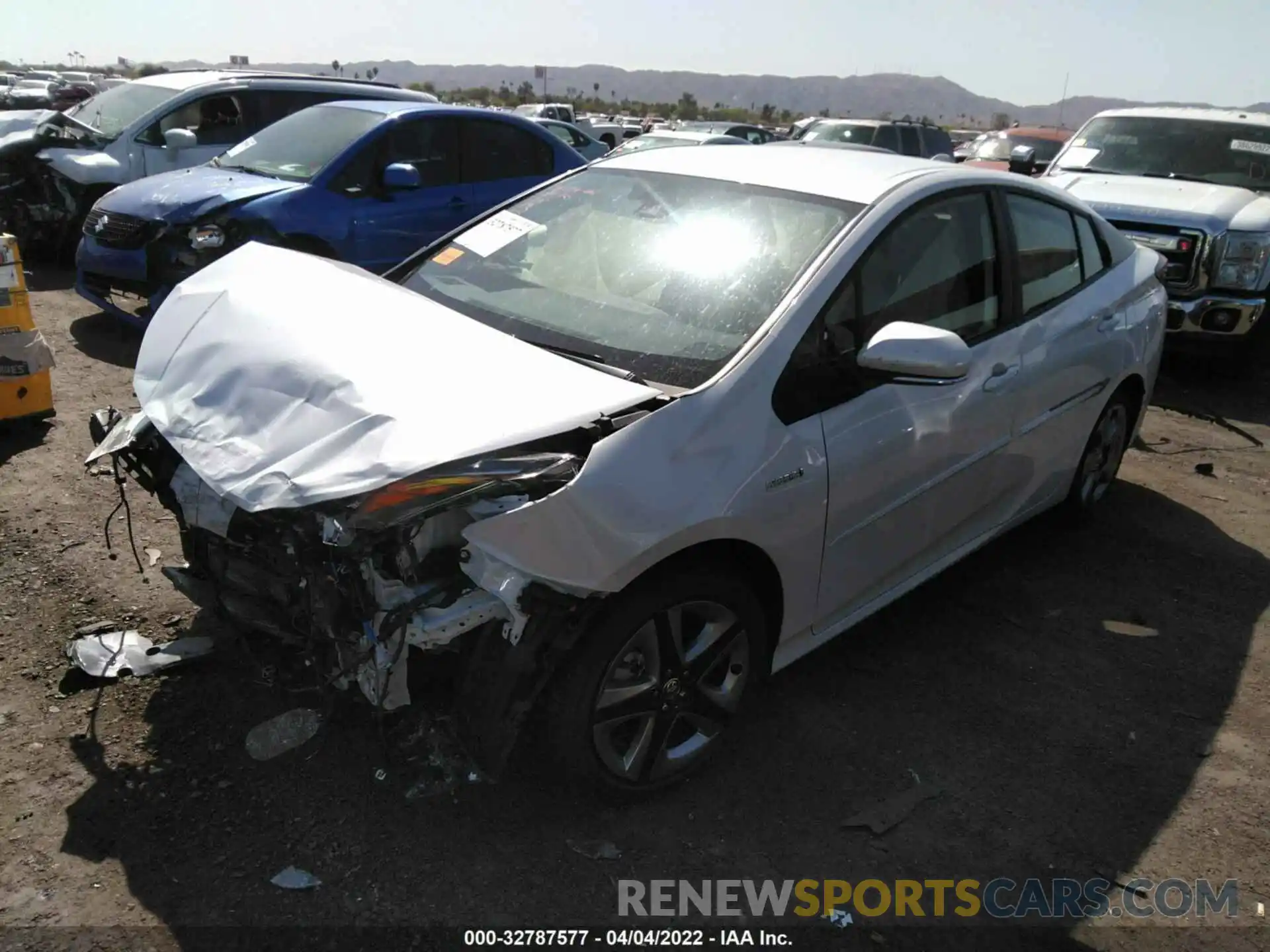 2 Photograph of a damaged car JTDKAMFU7N3167369 TOYOTA PRIUS 2022