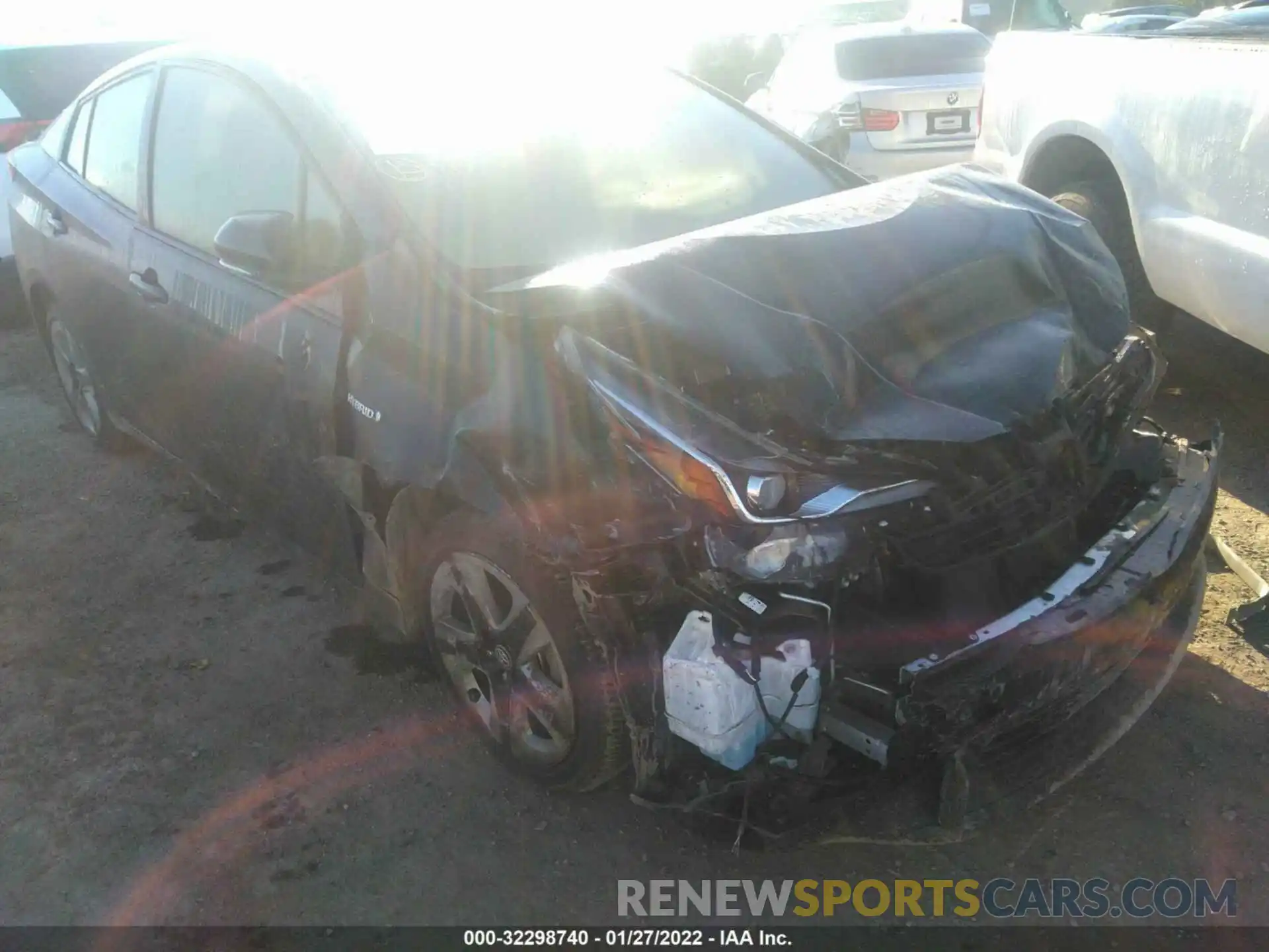 1 Photograph of a damaged car JTDKAMFU8N3159796 TOYOTA PRIUS 2022