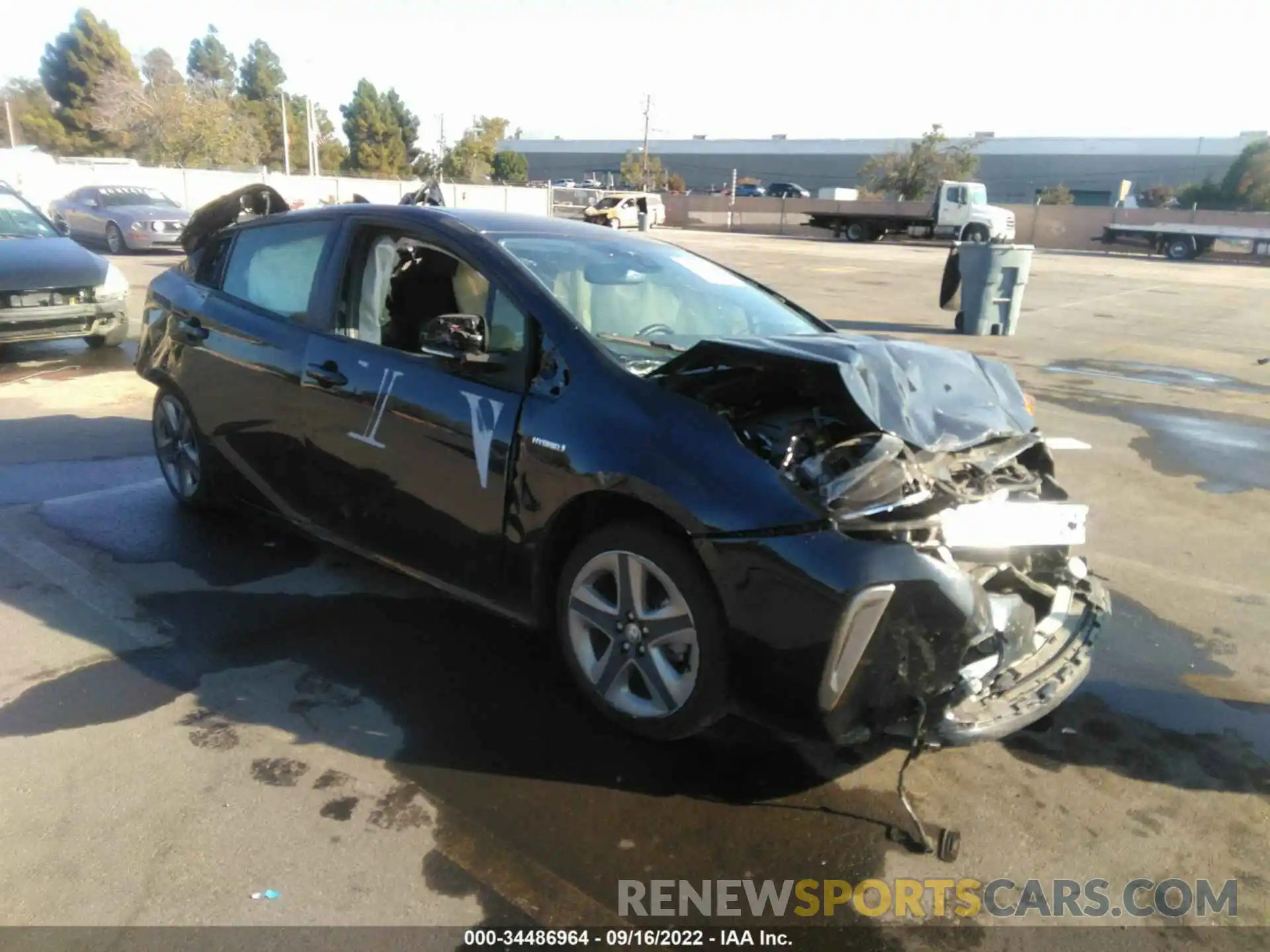 1 Photograph of a damaged car JTDKAMFU8N3160012 TOYOTA PRIUS 2022