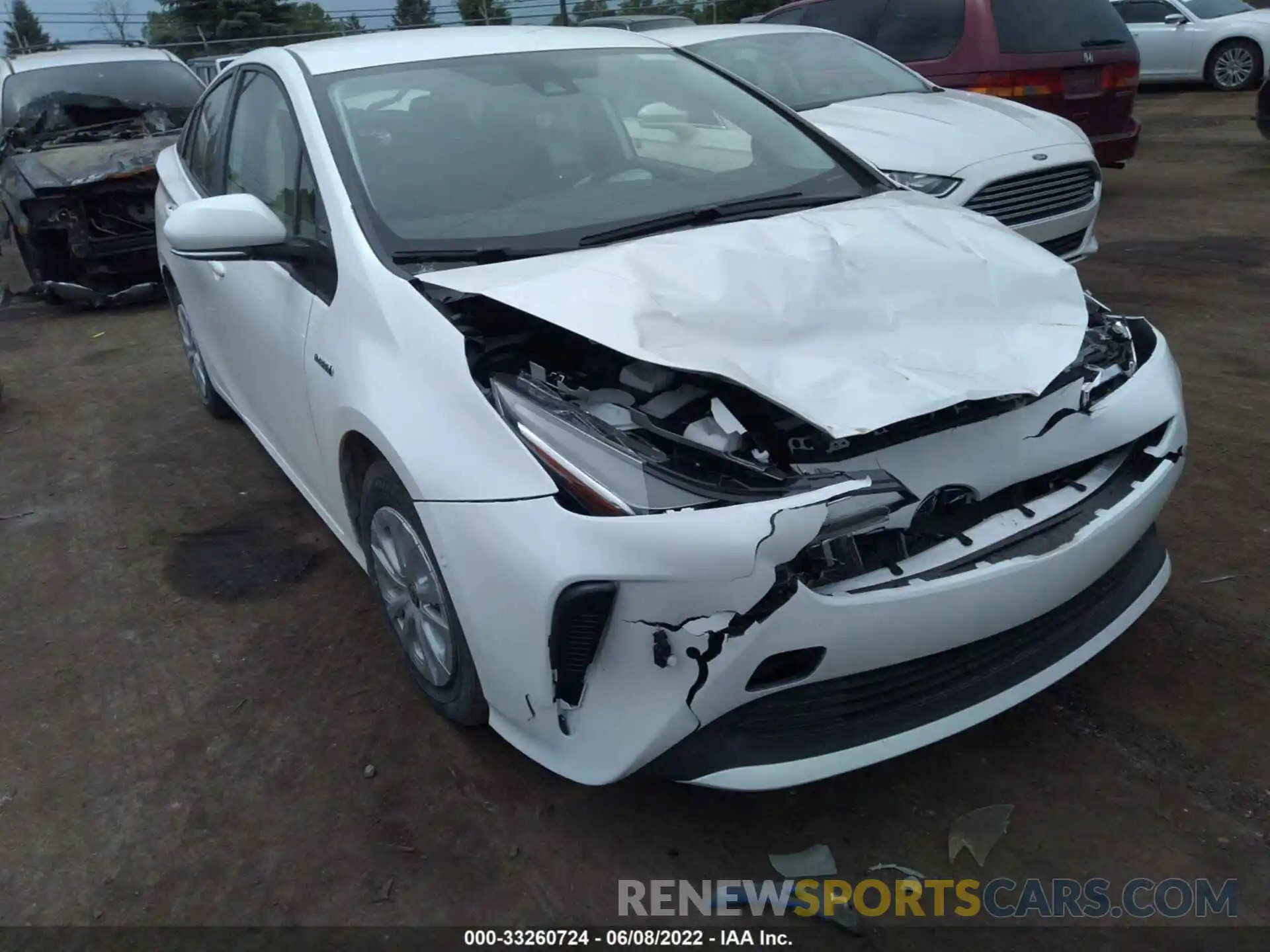 1 Photograph of a damaged car JTDKAMFU8N3167090 TOYOTA PRIUS 2022