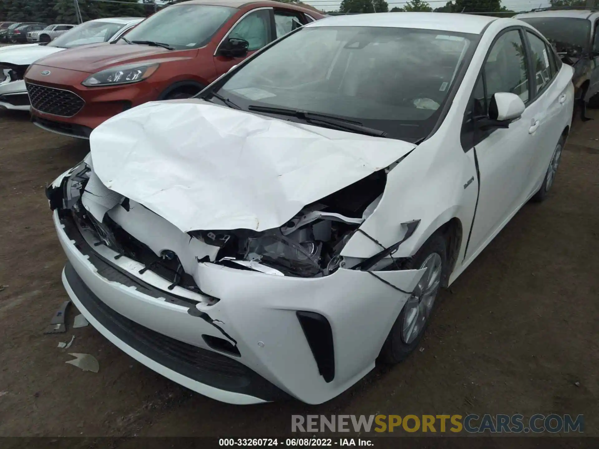 2 Photograph of a damaged car JTDKAMFU8N3167090 TOYOTA PRIUS 2022