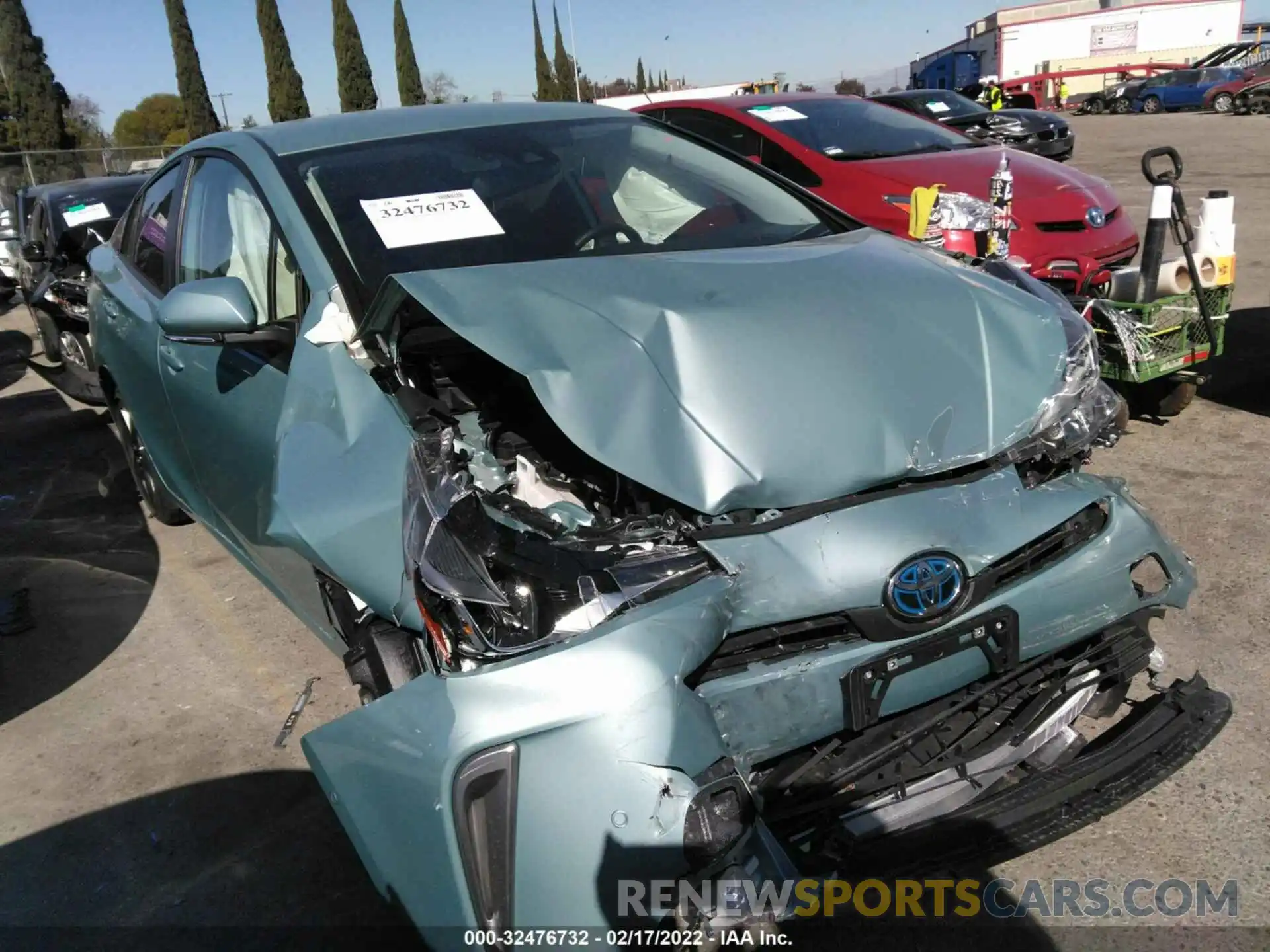 1 Photograph of a damaged car JTDKAMFU9N3153585 TOYOTA PRIUS 2022