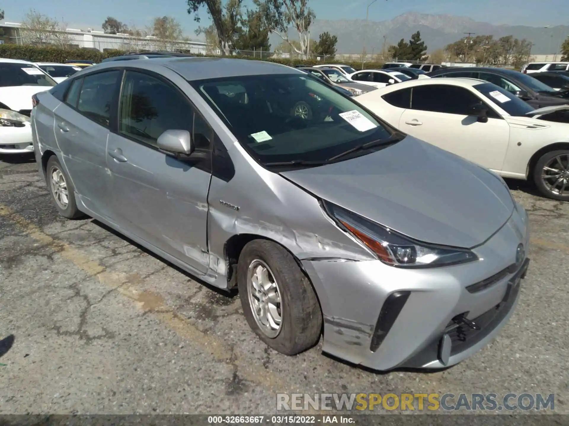 1 Photograph of a damaged car JTDKAMFU9N3153702 TOYOTA PRIUS 2022