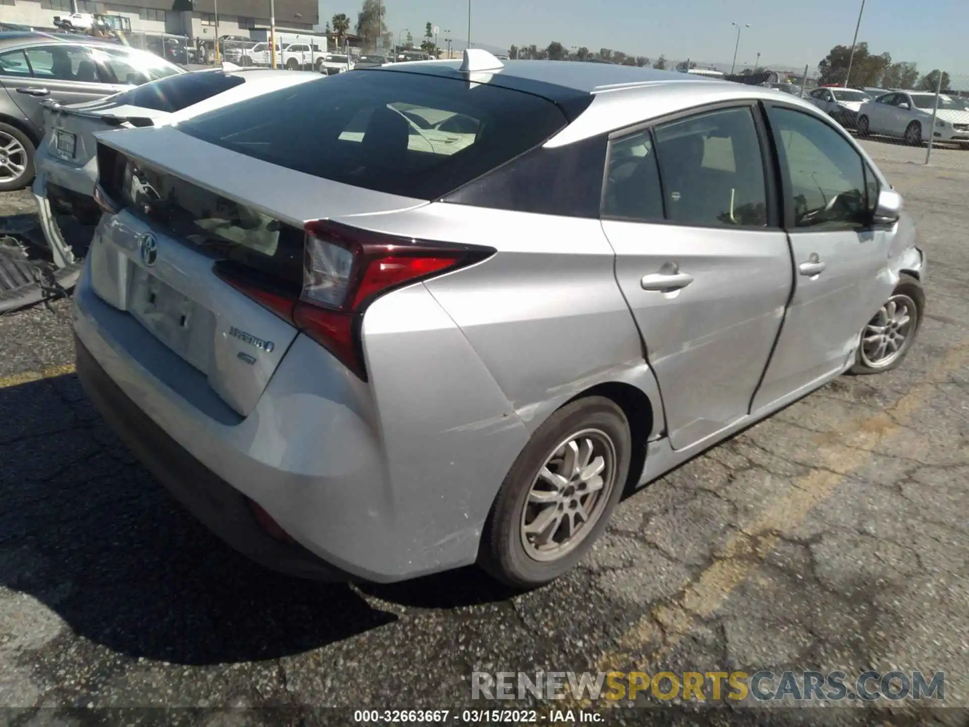 4 Photograph of a damaged car JTDKAMFU9N3153702 TOYOTA PRIUS 2022