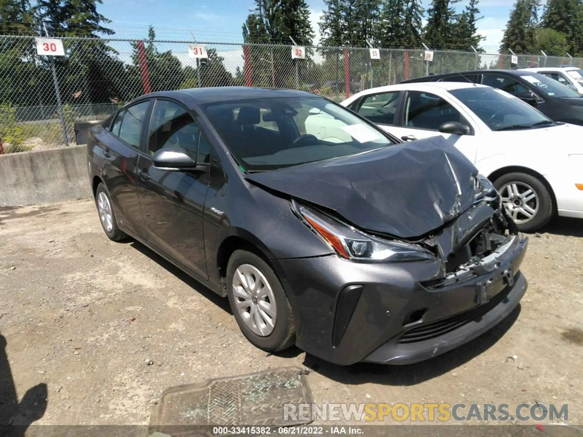 1 Photograph of a damaged car JTDKAMFU9N3154333 TOYOTA PRIUS 2022