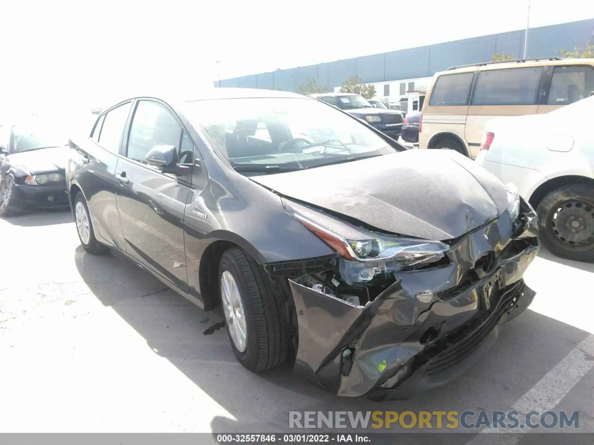 1 Photograph of a damaged car JTDKAMFU9N3160455 TOYOTA PRIUS 2022