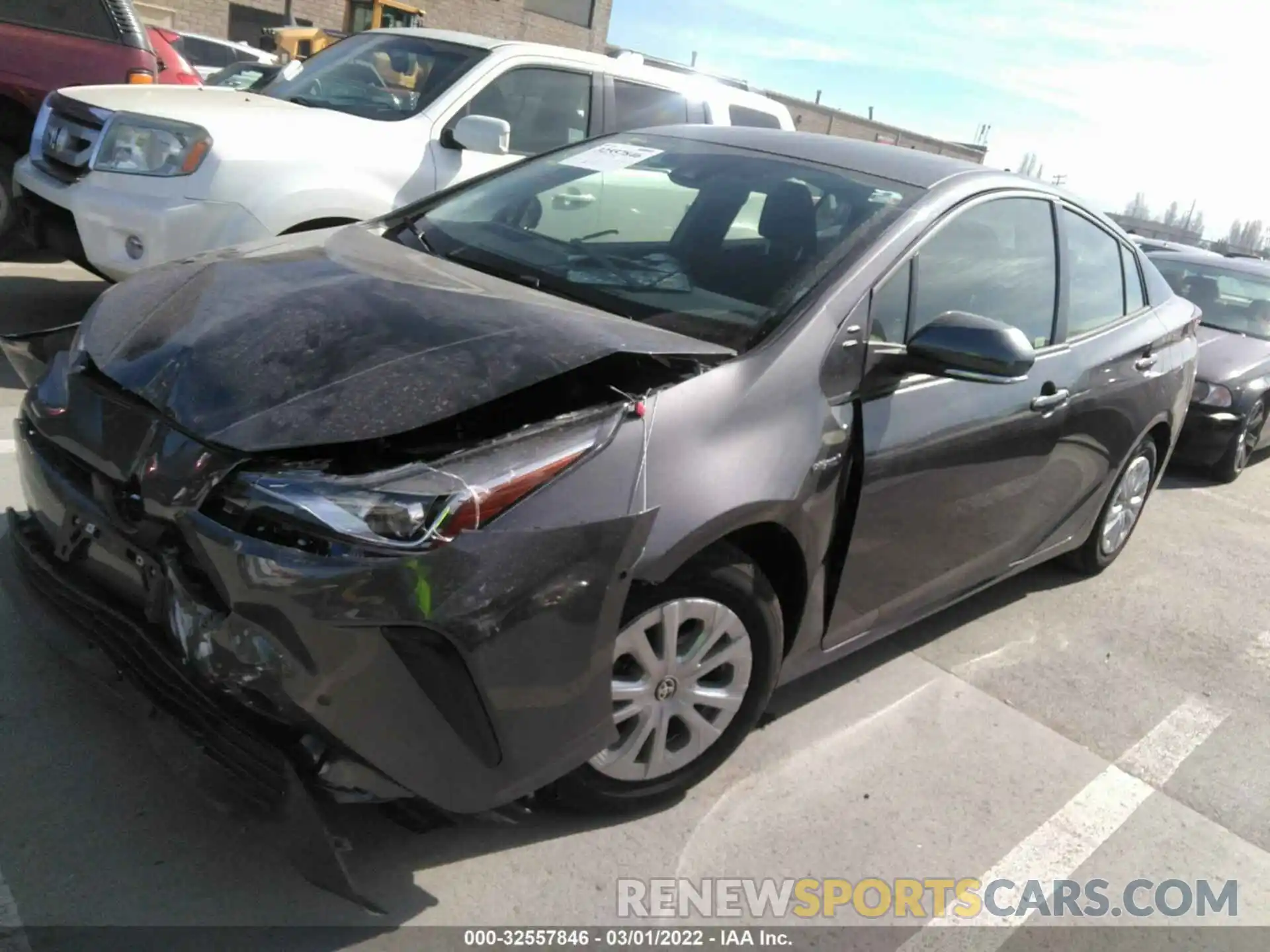 2 Photograph of a damaged car JTDKAMFU9N3160455 TOYOTA PRIUS 2022