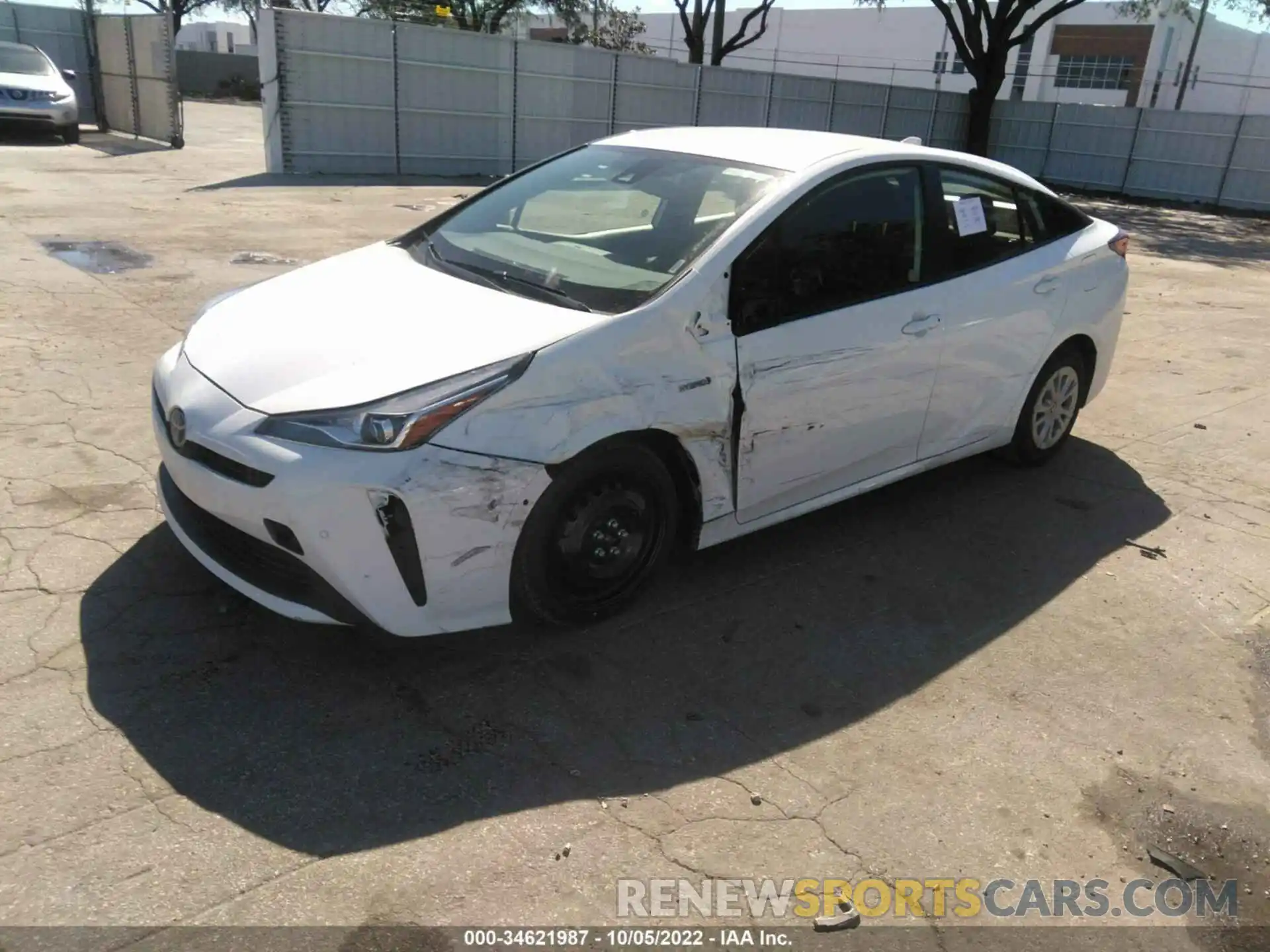 2 Фотография поврежденного автомобиля JTDKAMFU9N3163405 TOYOTA PRIUS 2022