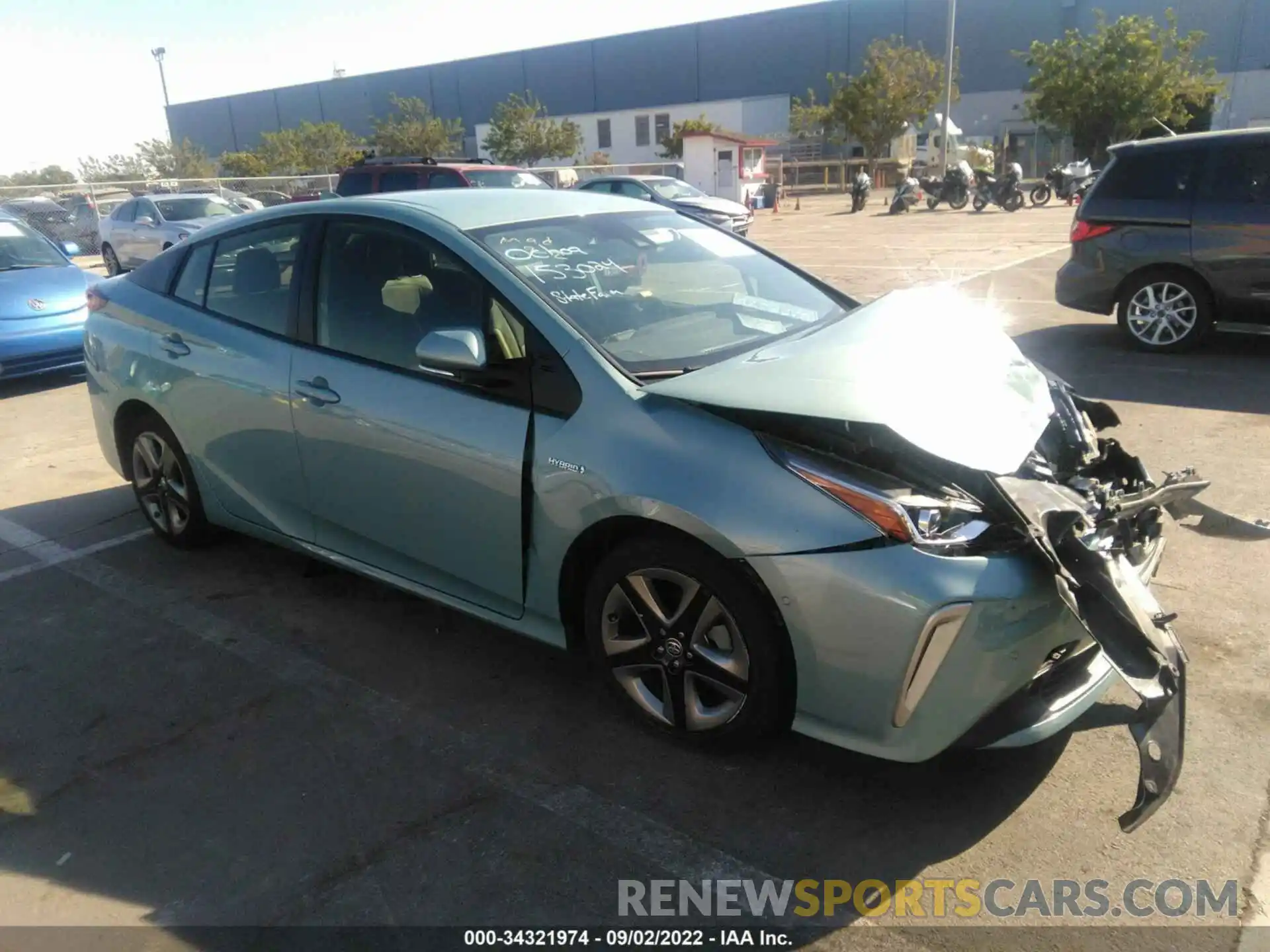 1 Photograph of a damaged car JTDKAMFUXN3153532 TOYOTA PRIUS 2022