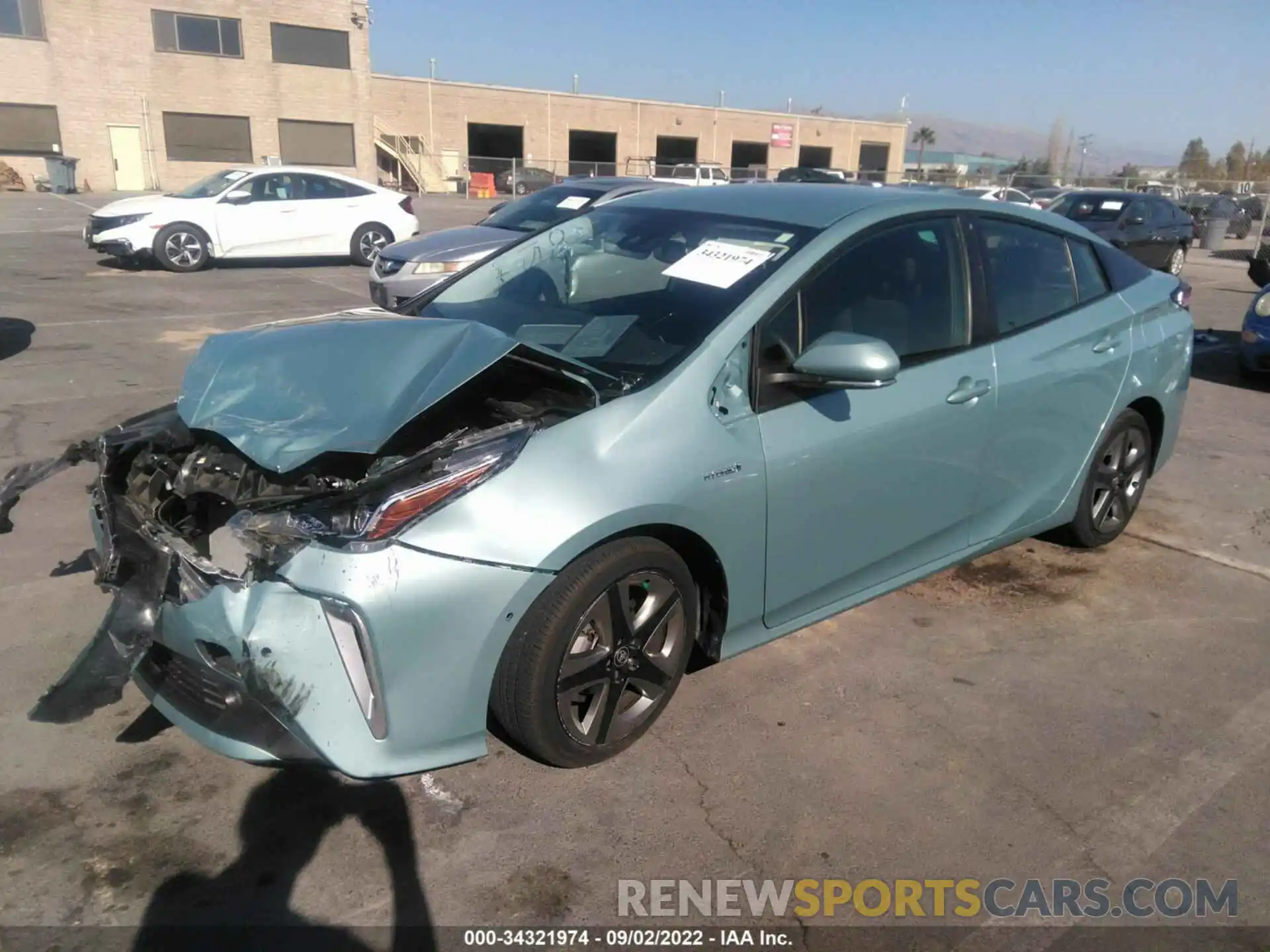 2 Photograph of a damaged car JTDKAMFUXN3153532 TOYOTA PRIUS 2022