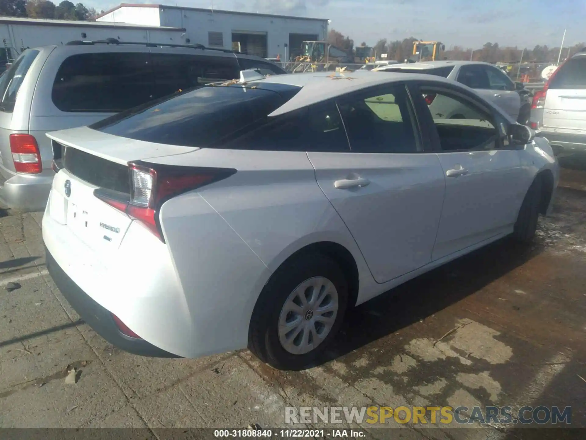 4 Фотография поврежденного автомобиля JTDKAMFUXN3158259 TOYOTA PRIUS 2022