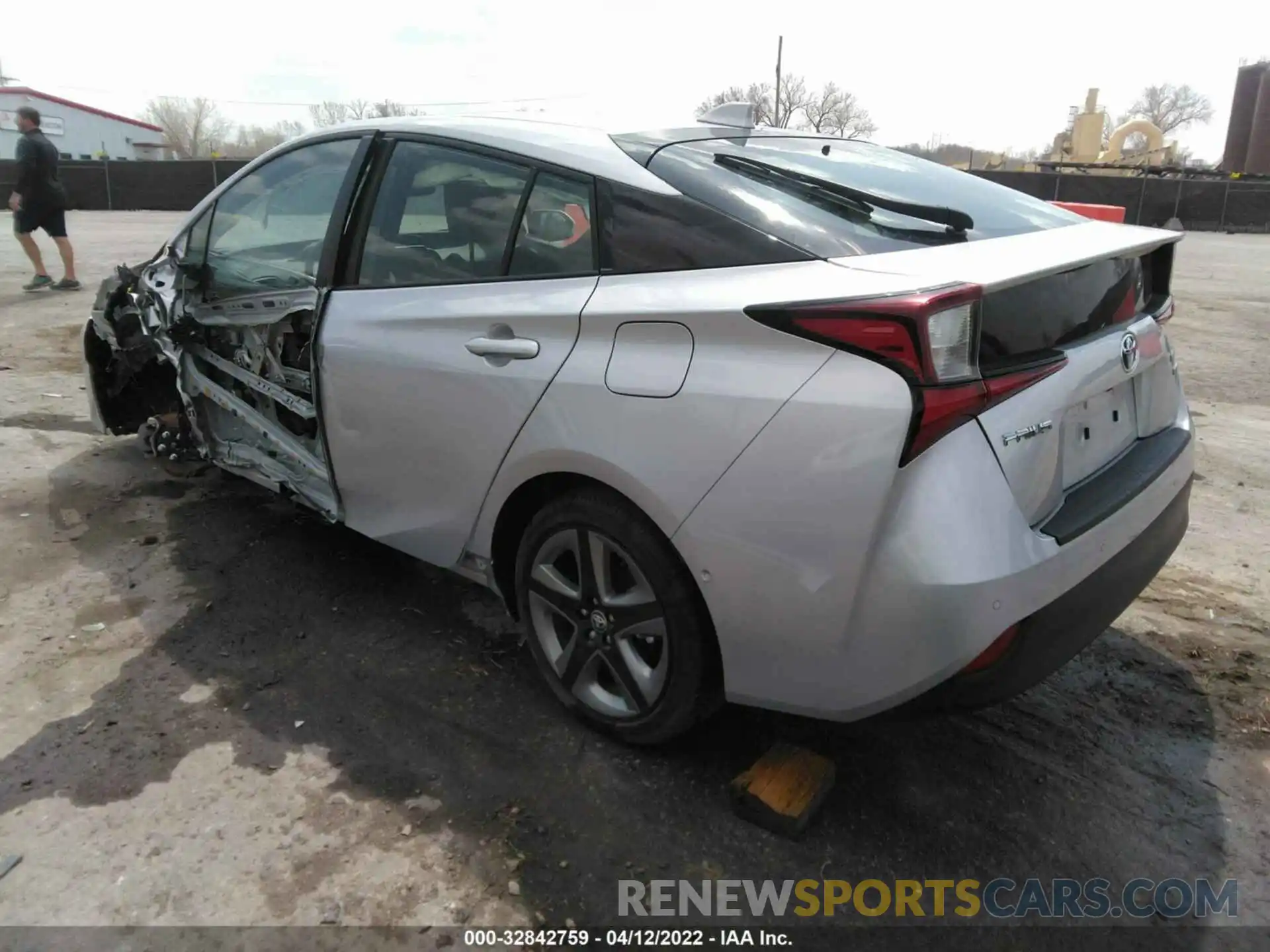 3 Photograph of a damaged car JTDKAMFUXN3160173 TOYOTA PRIUS 2022