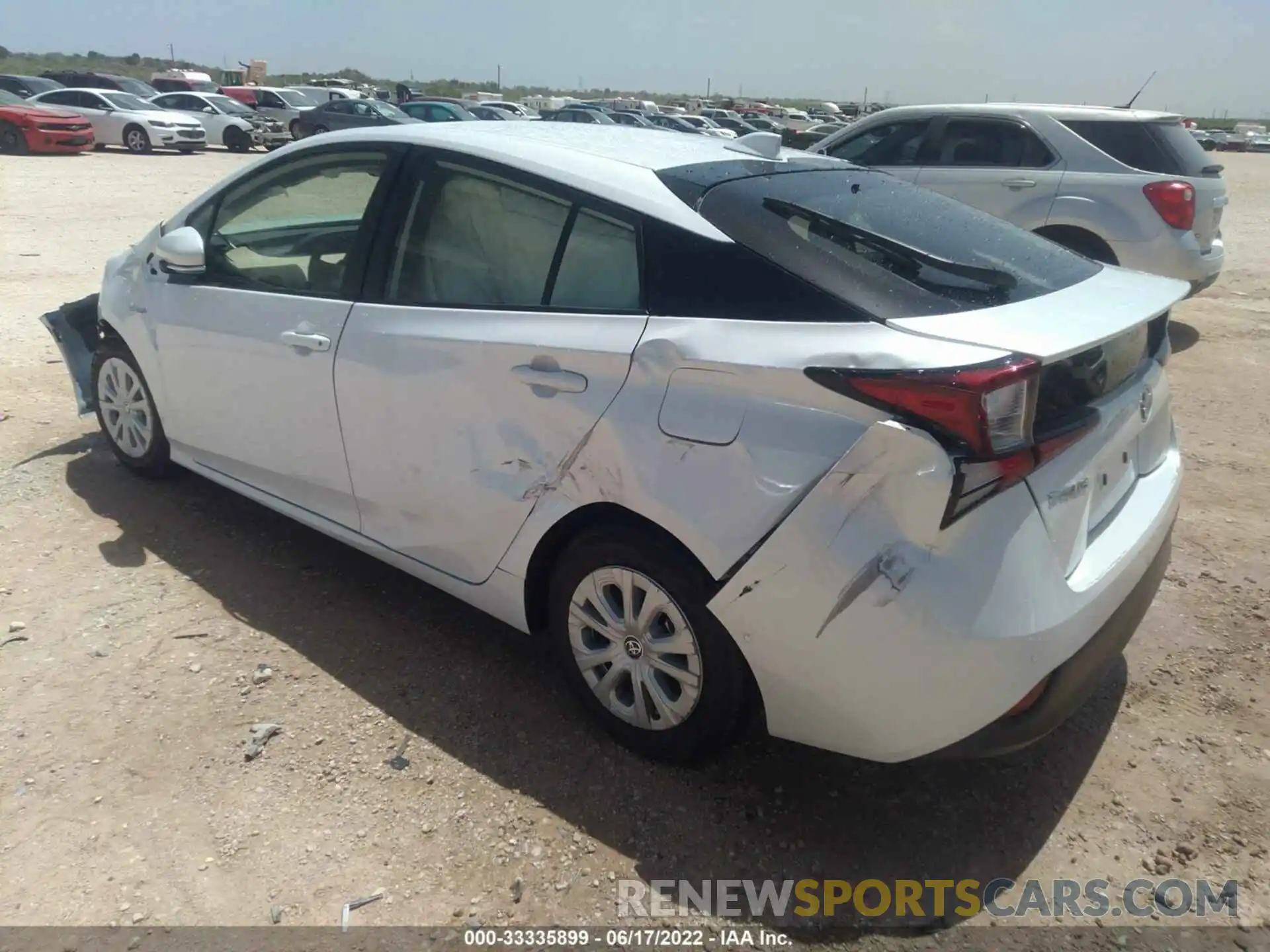 3 Photograph of a damaged car JTDKAMFUXN3166572 TOYOTA PRIUS 2022