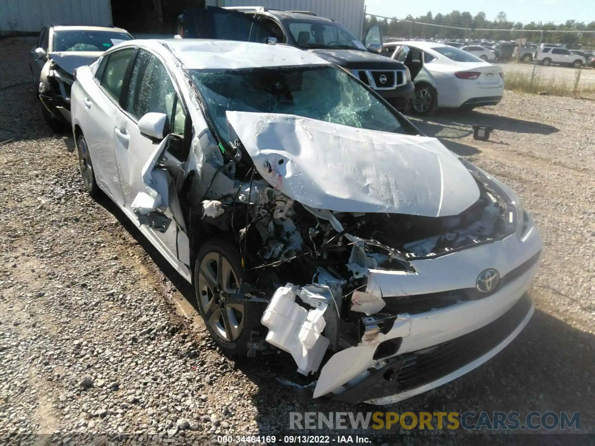 1 Photograph of a damaged car JTDKAMFUXN3170296 TOYOTA PRIUS 2022