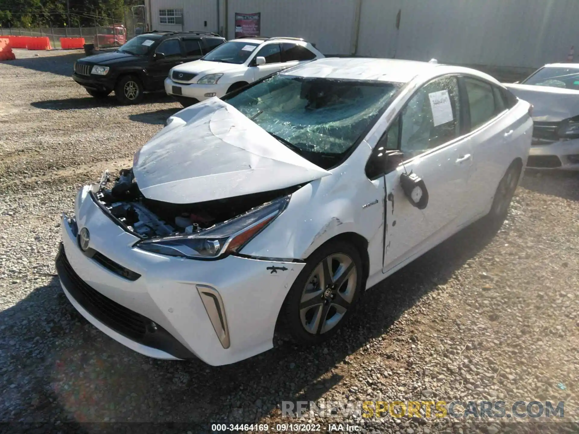 2 Photograph of a damaged car JTDKAMFUXN3170296 TOYOTA PRIUS 2022