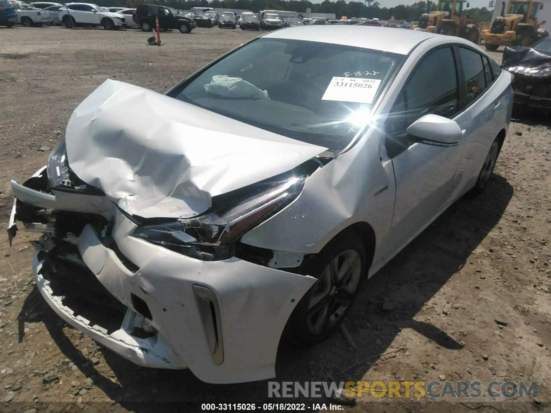 2 Photograph of a damaged car JTDKAMFUXN3170377 TOYOTA PRIUS 2022