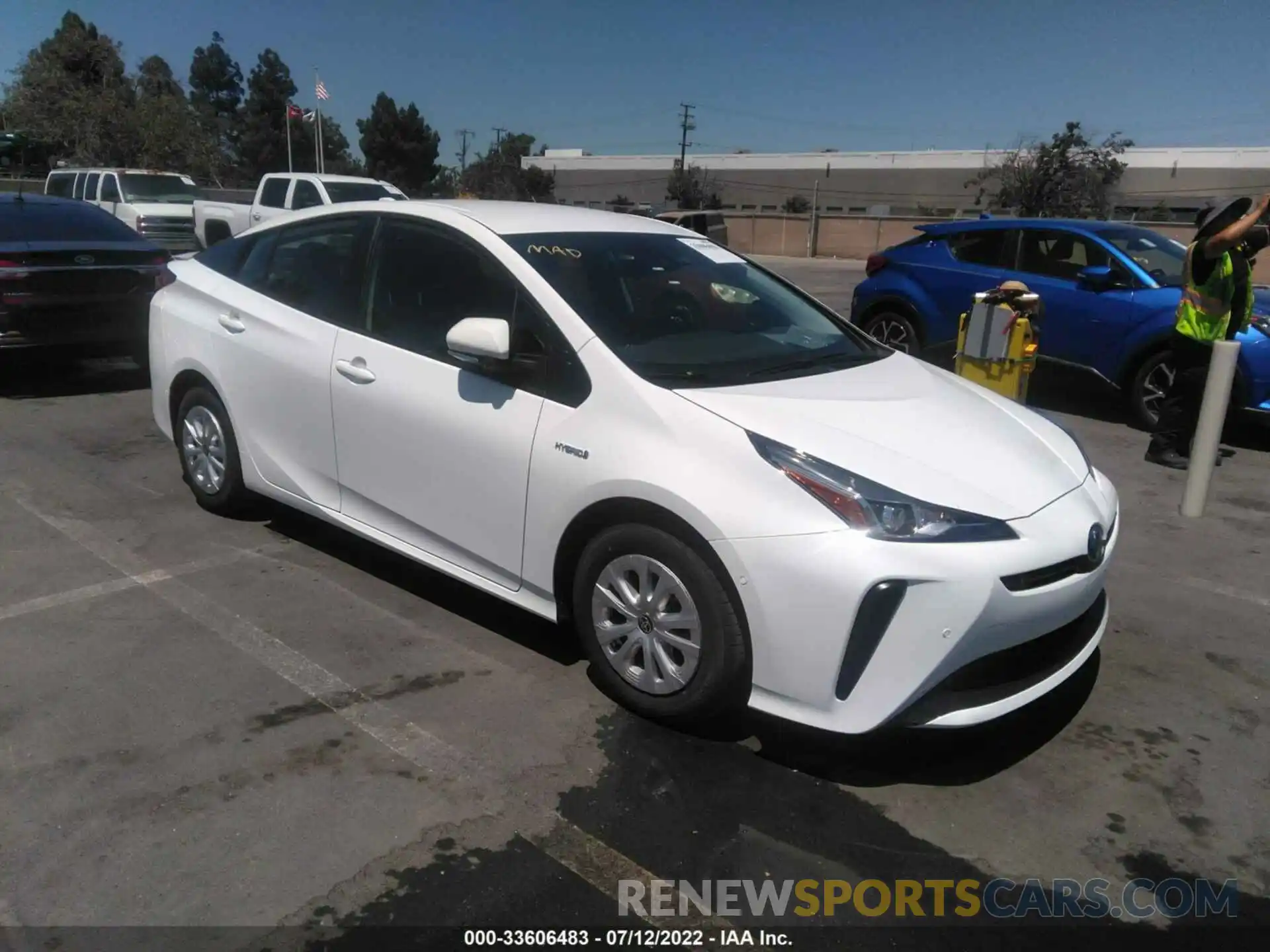 1 Photograph of a damaged car JTDKAMFUXN3176762 TOYOTA PRIUS 2022