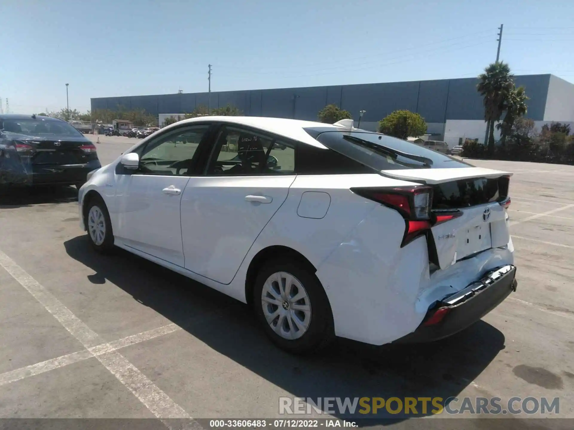 3 Photograph of a damaged car JTDKAMFUXN3176762 TOYOTA PRIUS 2022