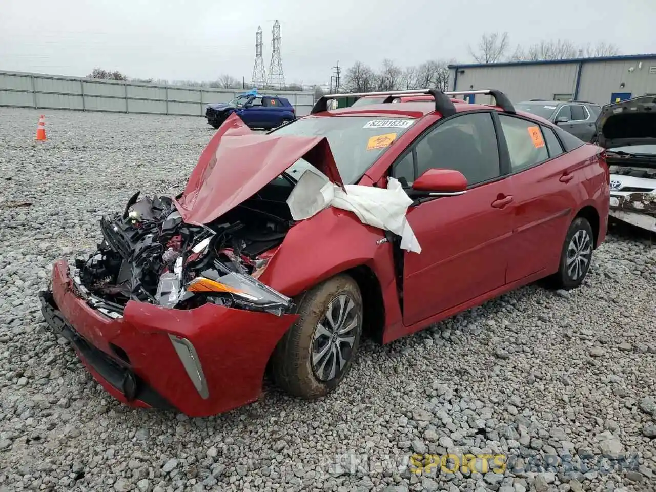 1 Photograph of a damaged car JTDL9MFU0N3039519 TOYOTA PRIUS 2022