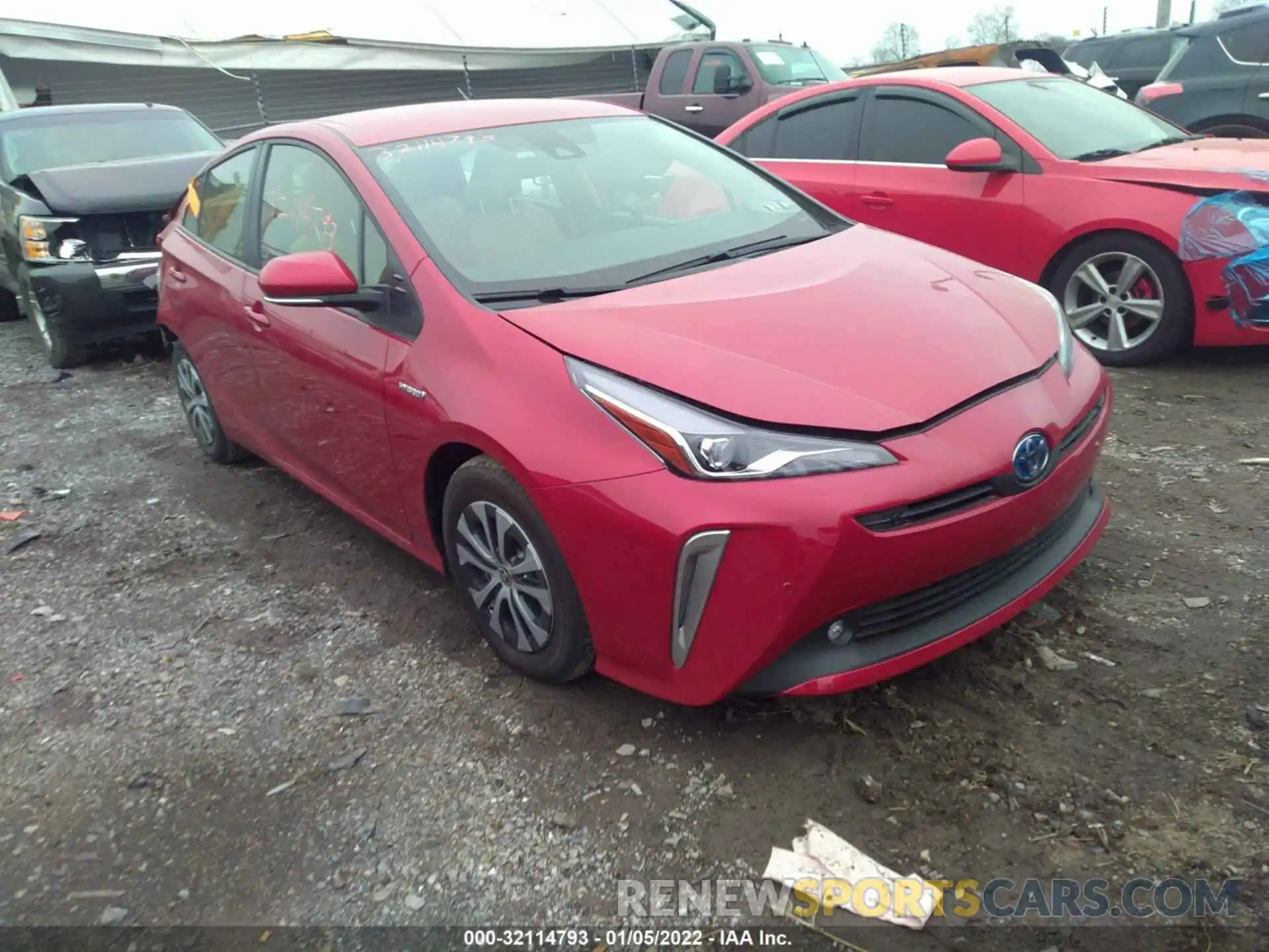 1 Photograph of a damaged car JTDL9MFU1N3032952 TOYOTA PRIUS 2022