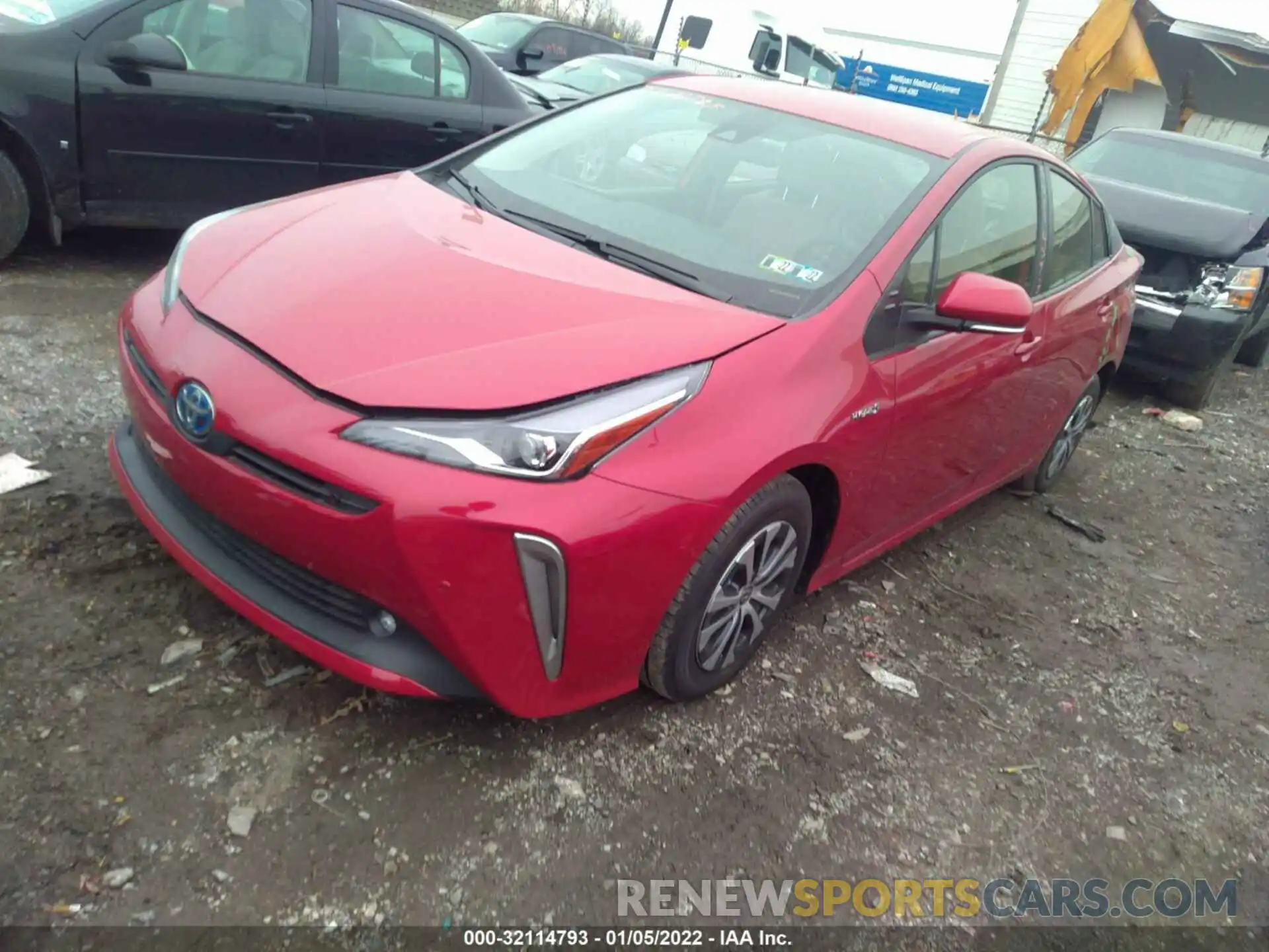 2 Фотография поврежденного автомобиля JTDL9MFU1N3032952 TOYOTA PRIUS 2022