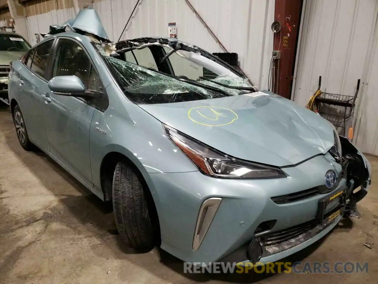 1 Photograph of a damaged car JTDL9MFU1N3033194 TOYOTA PRIUS 2022