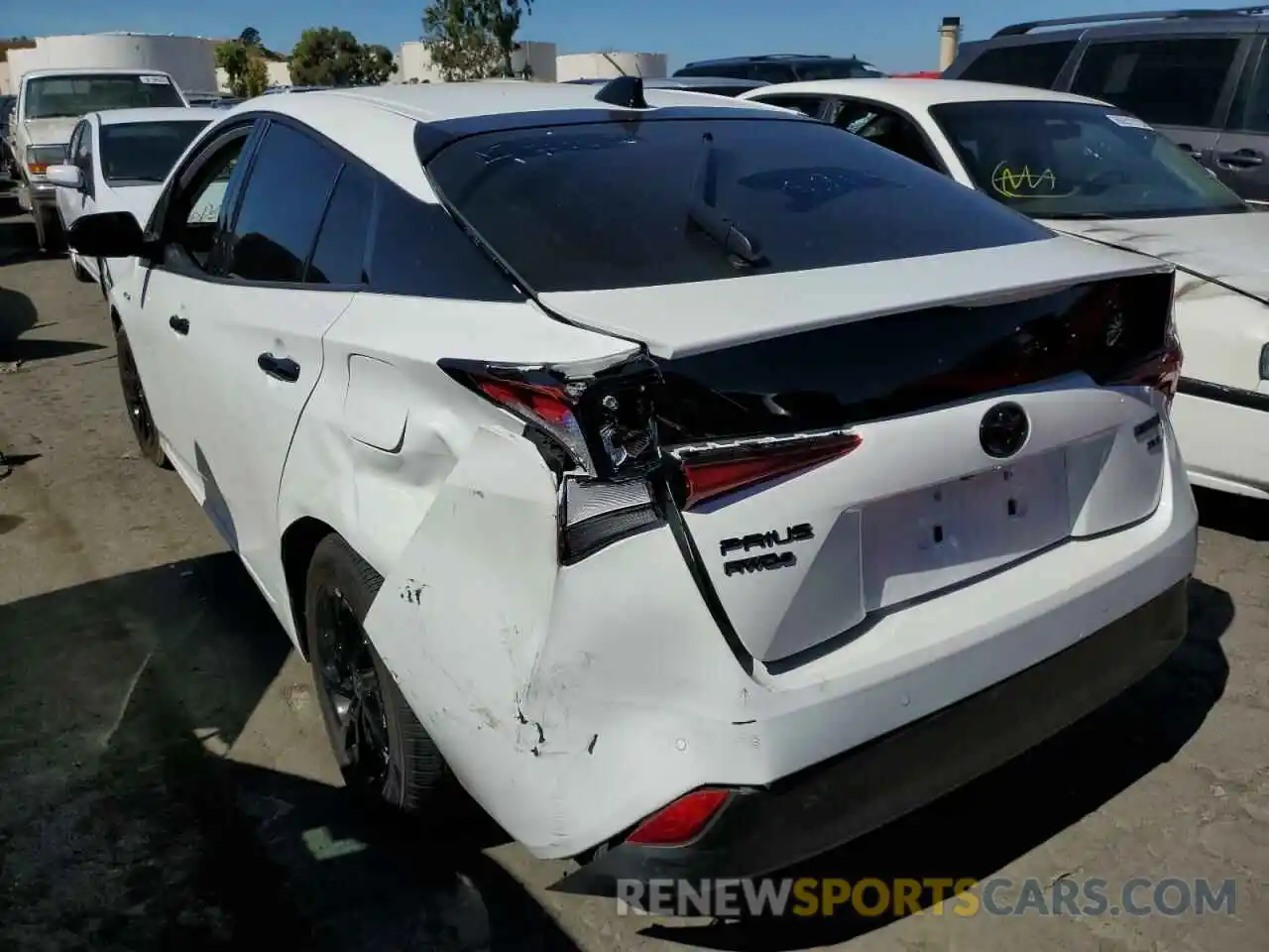 3 Photograph of a damaged car JTDL9MFU1N3033213 TOYOTA PRIUS 2022