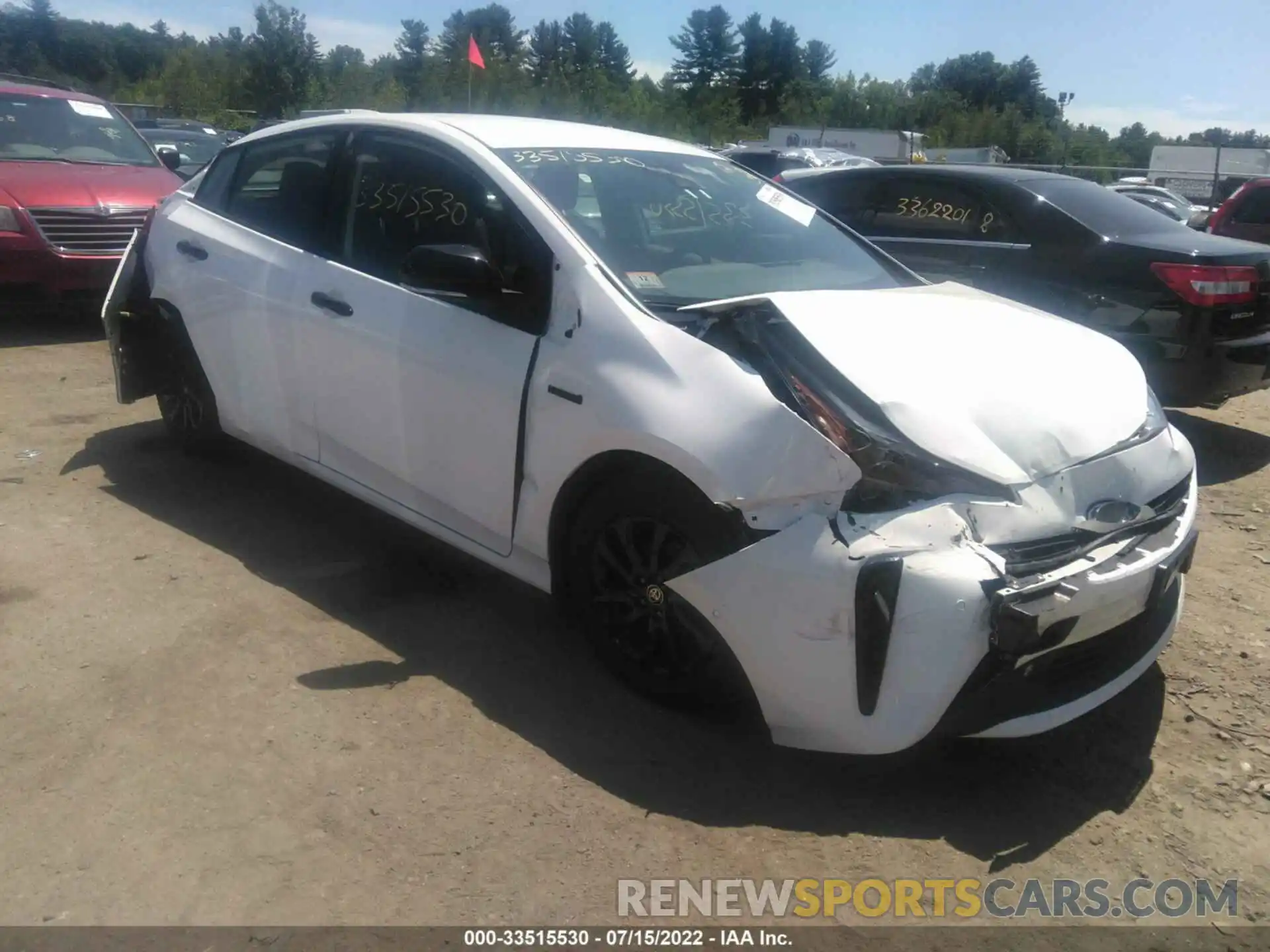 1 Photograph of a damaged car JTDL9MFU2N3033625 TOYOTA PRIUS 2022