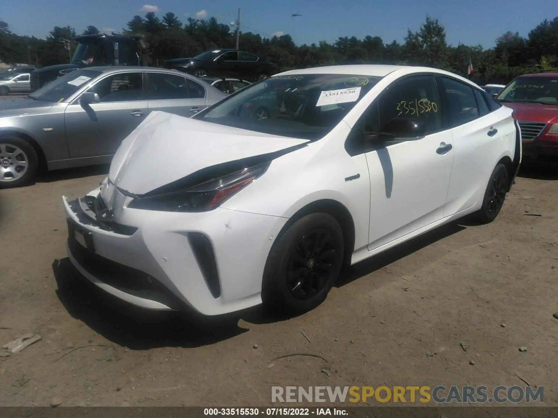 2 Photograph of a damaged car JTDL9MFU2N3033625 TOYOTA PRIUS 2022