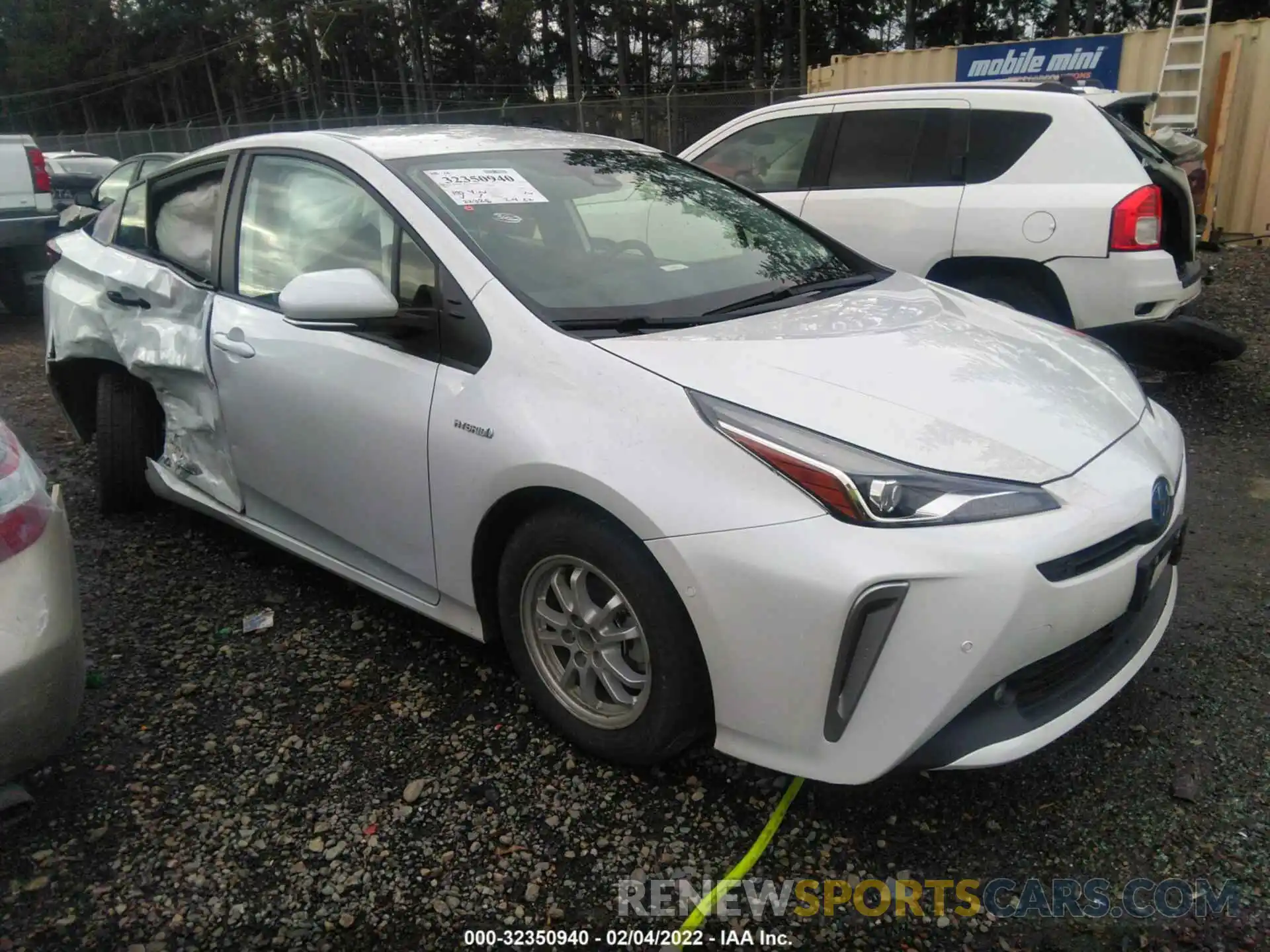 1 Photograph of a damaged car JTDL9MFU4N3031391 TOYOTA PRIUS 2022