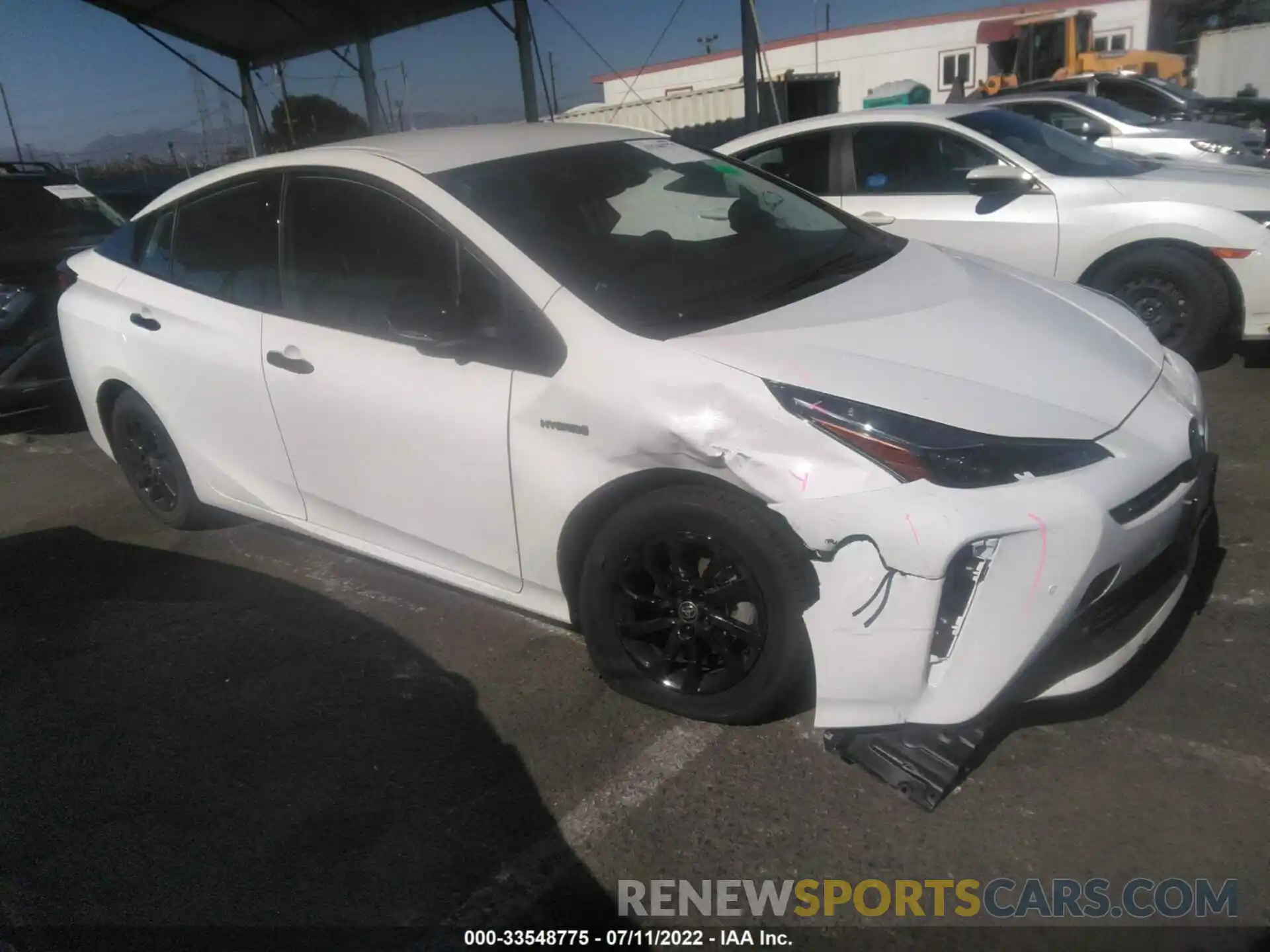 1 Photograph of a damaged car JTDL9MFU6N3035197 TOYOTA PRIUS 2022