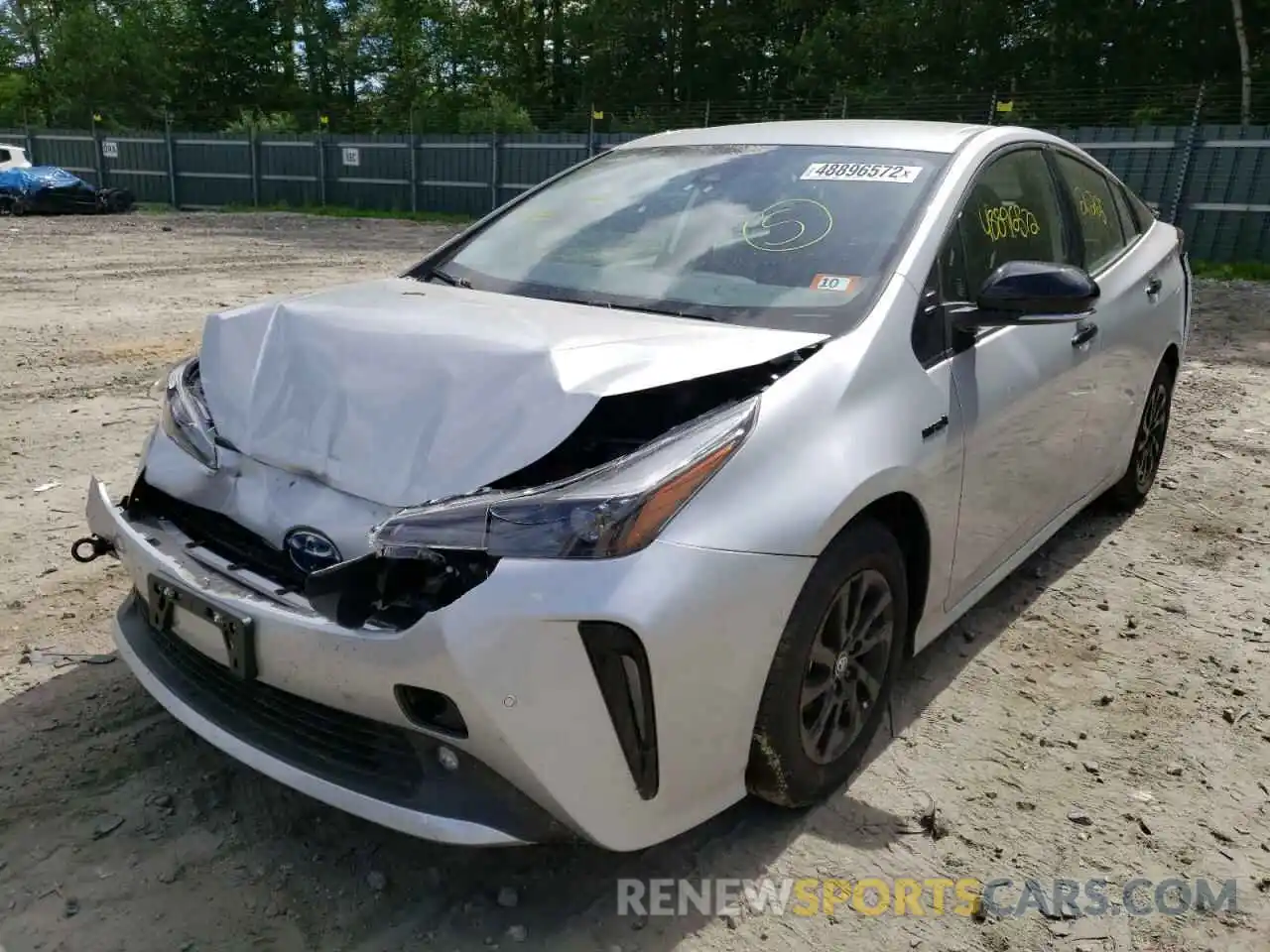 2 Photograph of a damaged car JTDL9MFU6N3037161 TOYOTA PRIUS 2022