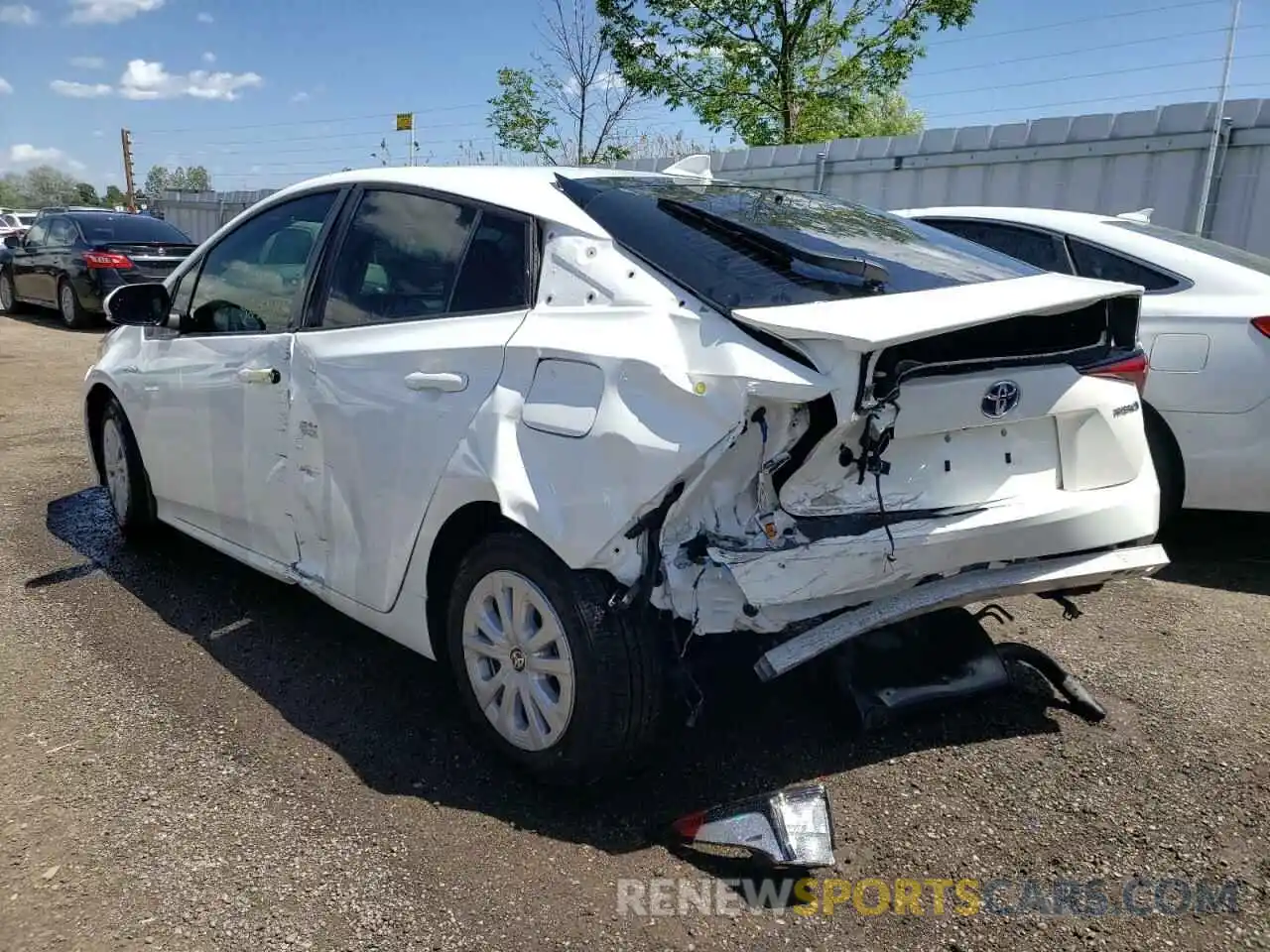 3 Photograph of a damaged car JTDL9MFU7N3031367 TOYOTA PRIUS 2022