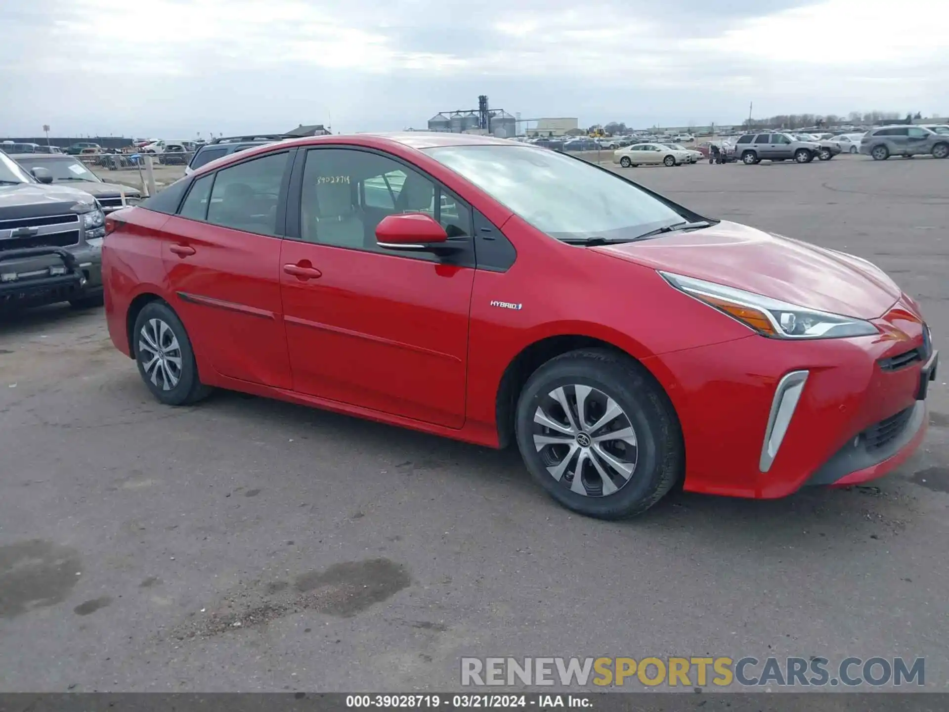 1 Photograph of a damaged car JTDL9MFU7N3038318 TOYOTA PRIUS 2022