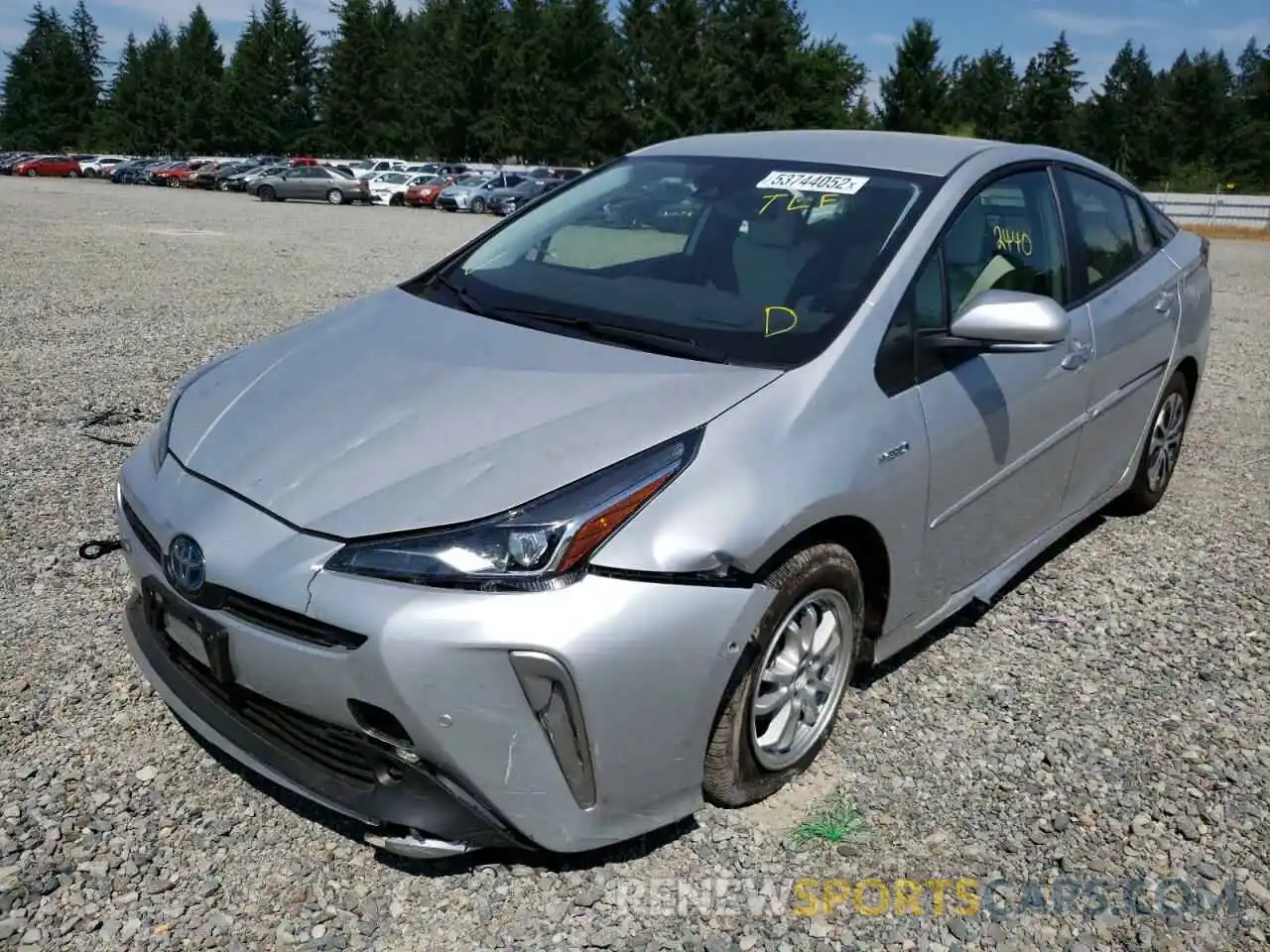 2 Фотография поврежденного автомобиля JTDL9MFU9N3037963 TOYOTA PRIUS 2022