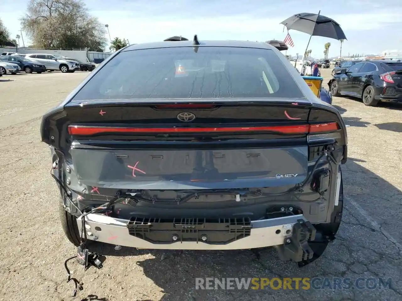 6 Photograph of a damaged car JTDACAAU1P3009866 TOYOTA PRIUS 2023