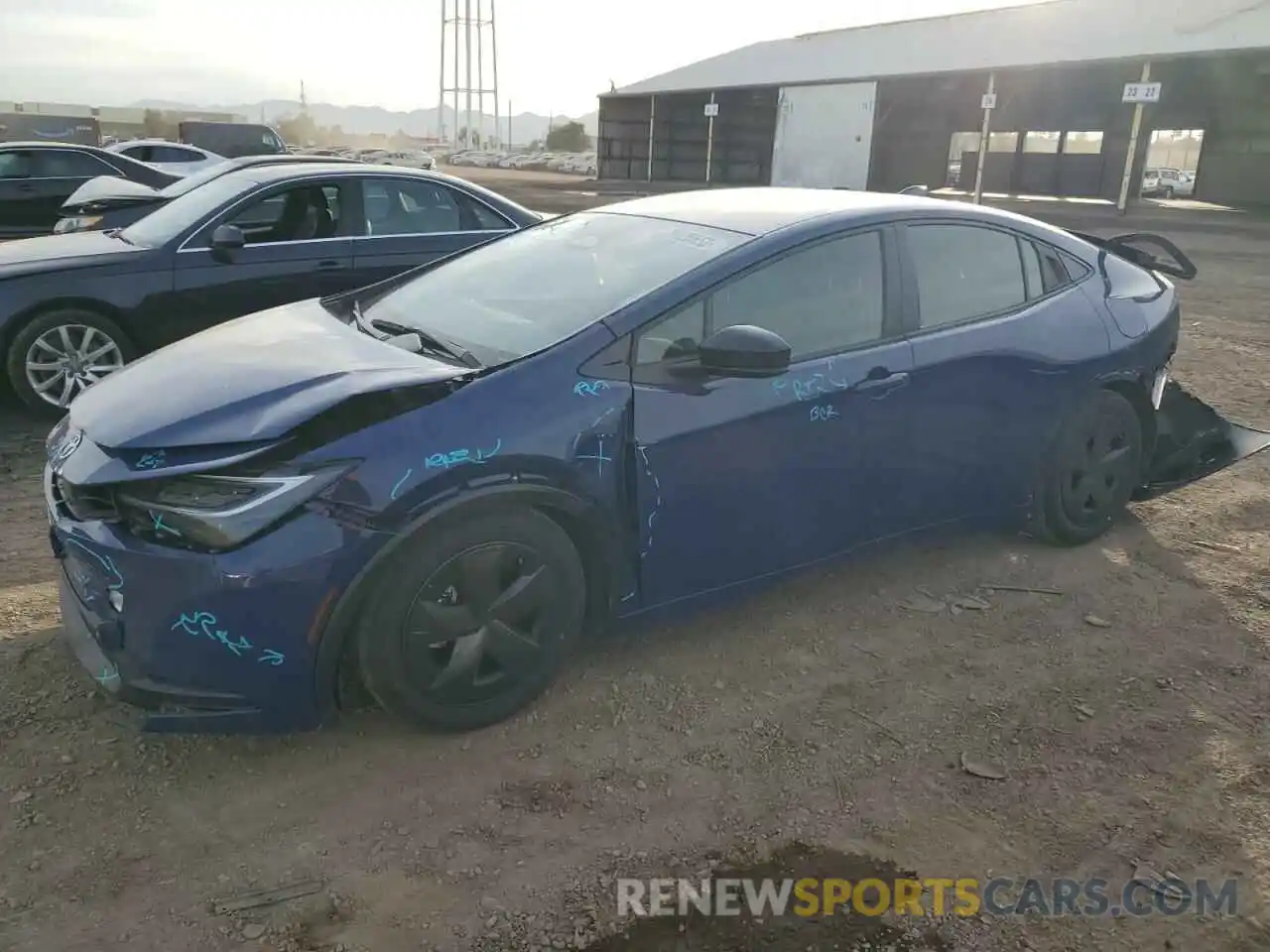 1 Photograph of a damaged car JTDACAAU4P3006962 TOYOTA PRIUS 2023