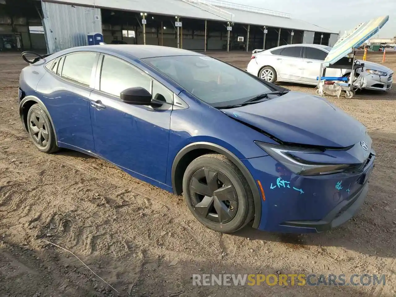 4 Photograph of a damaged car JTDACAAU4P3006962 TOYOTA PRIUS 2023