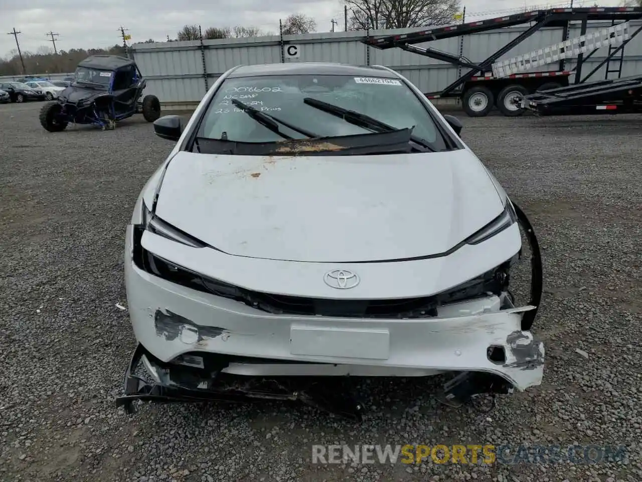 5 Photograph of a damaged car JTDACAAU6P3008602 TOYOTA PRIUS 2023