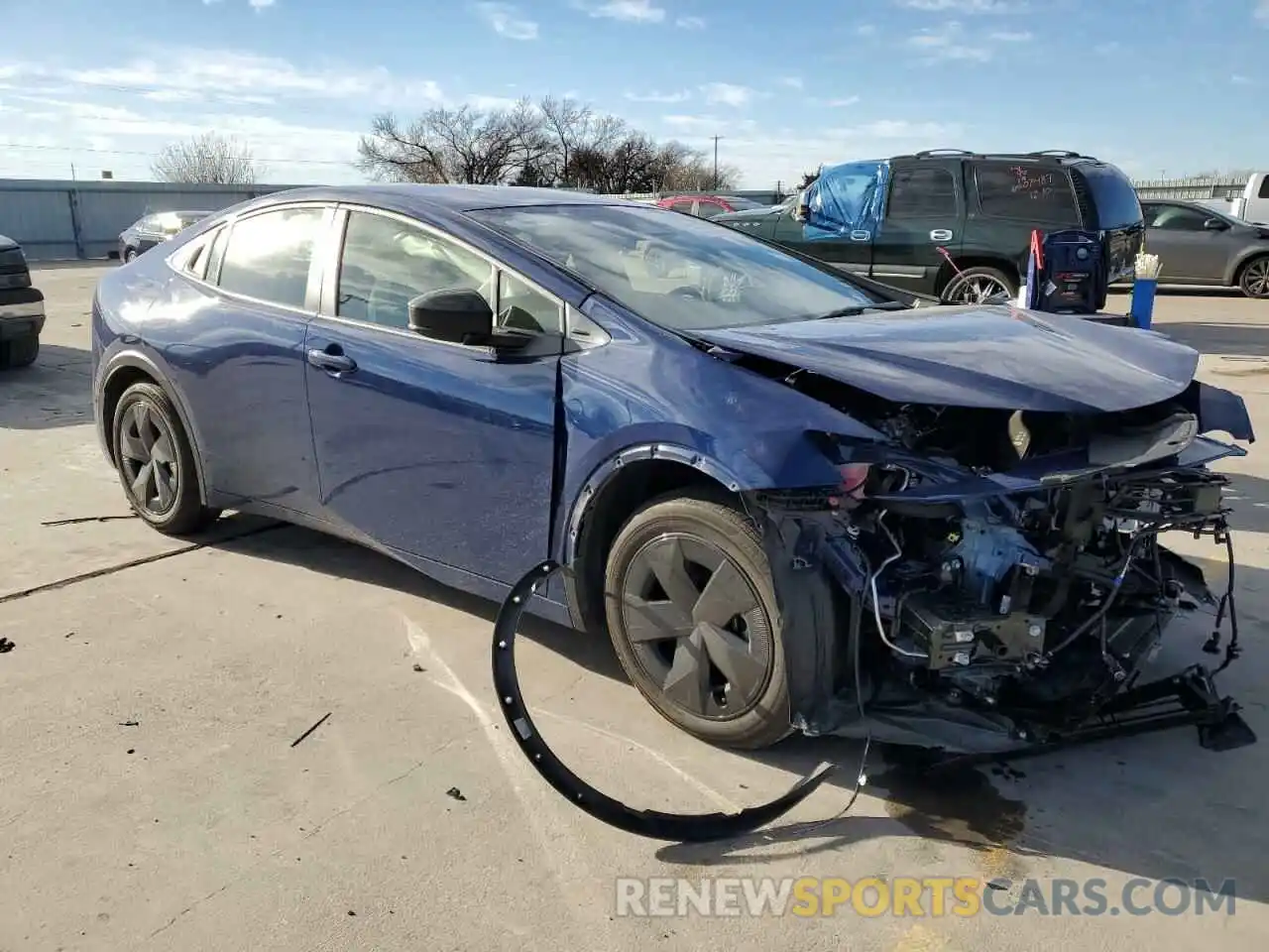 4 Photograph of a damaged car JTDACAAU8P3009220 TOYOTA PRIUS 2023