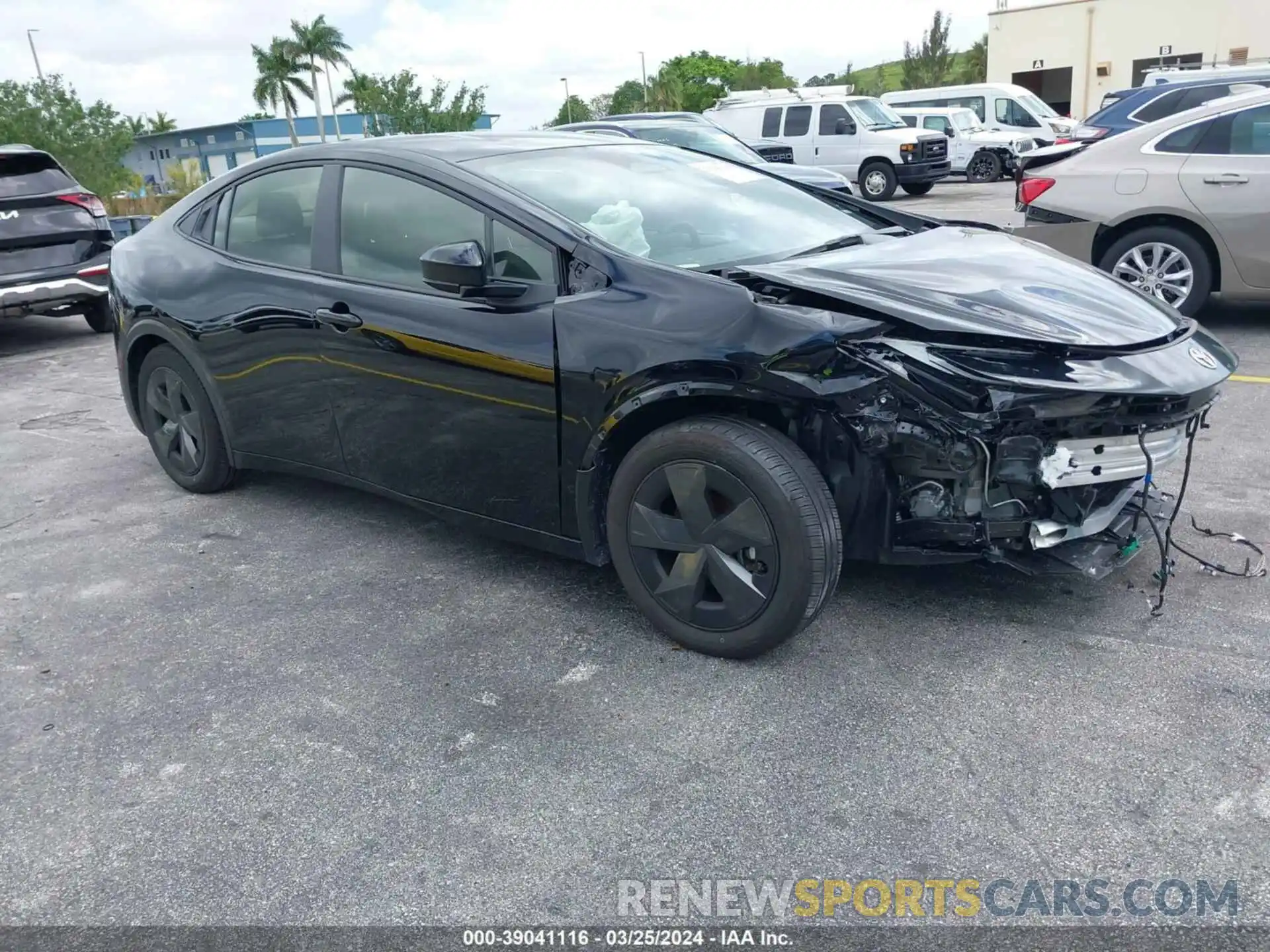 1 Photograph of a damaged car JTDACAAU8R3018728 TOYOTA PRIUS 2024