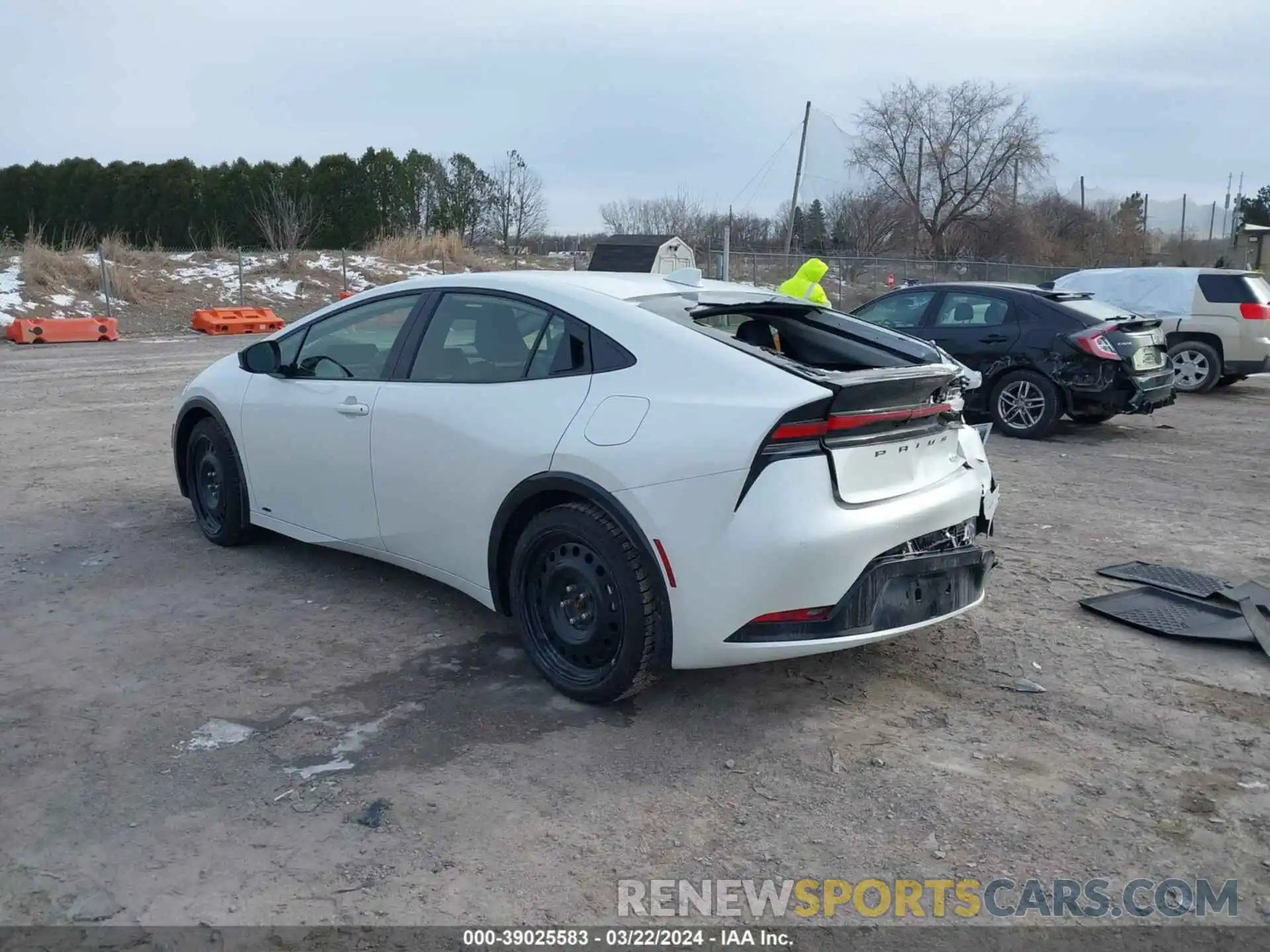 3 Photograph of a damaged car JTDADABUXR3010612 TOYOTA PRIUS 2024