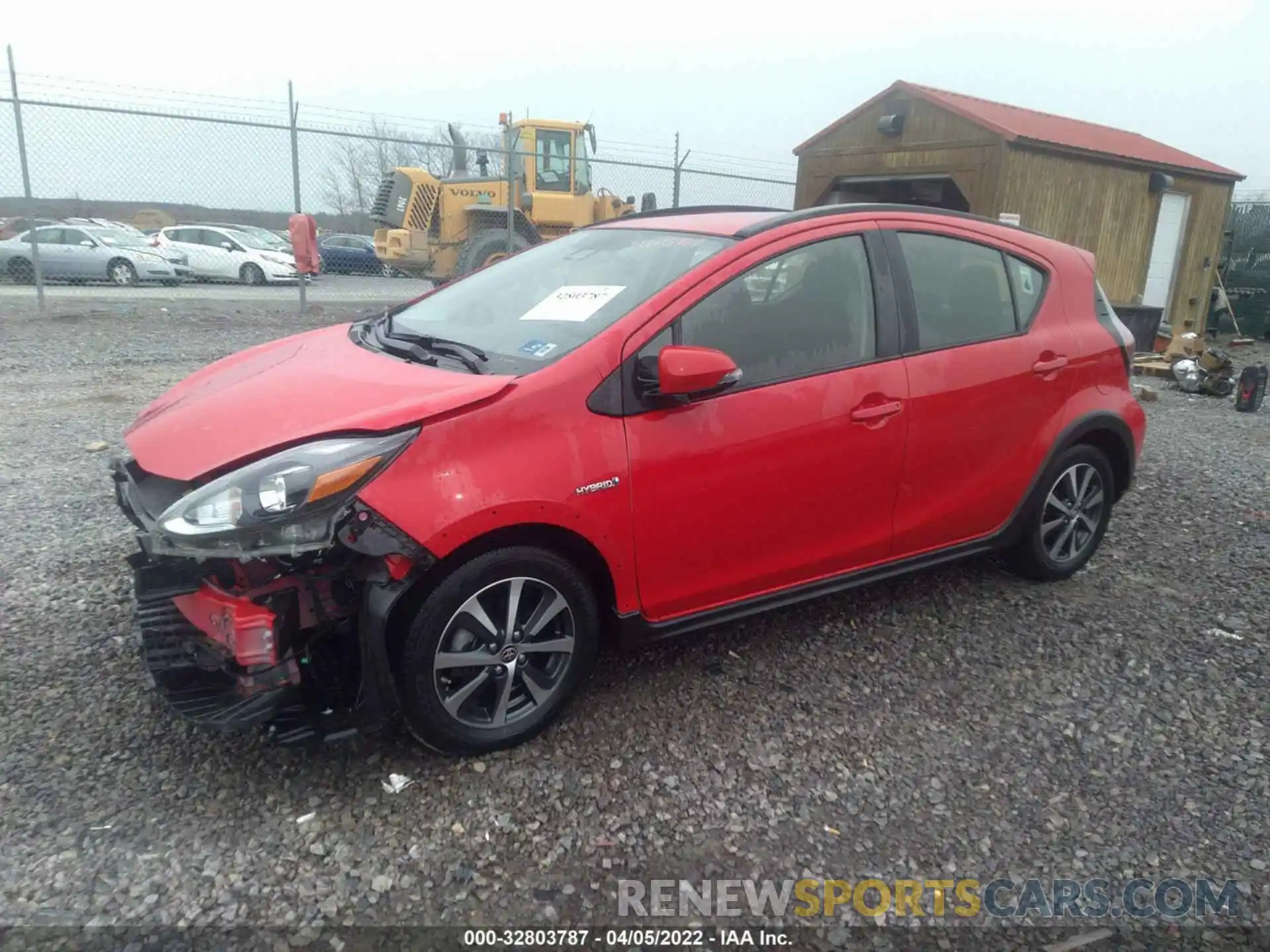 2 Photograph of a damaged car JTDKDTB31K1621587 TOYOTA PRIUS C 2019