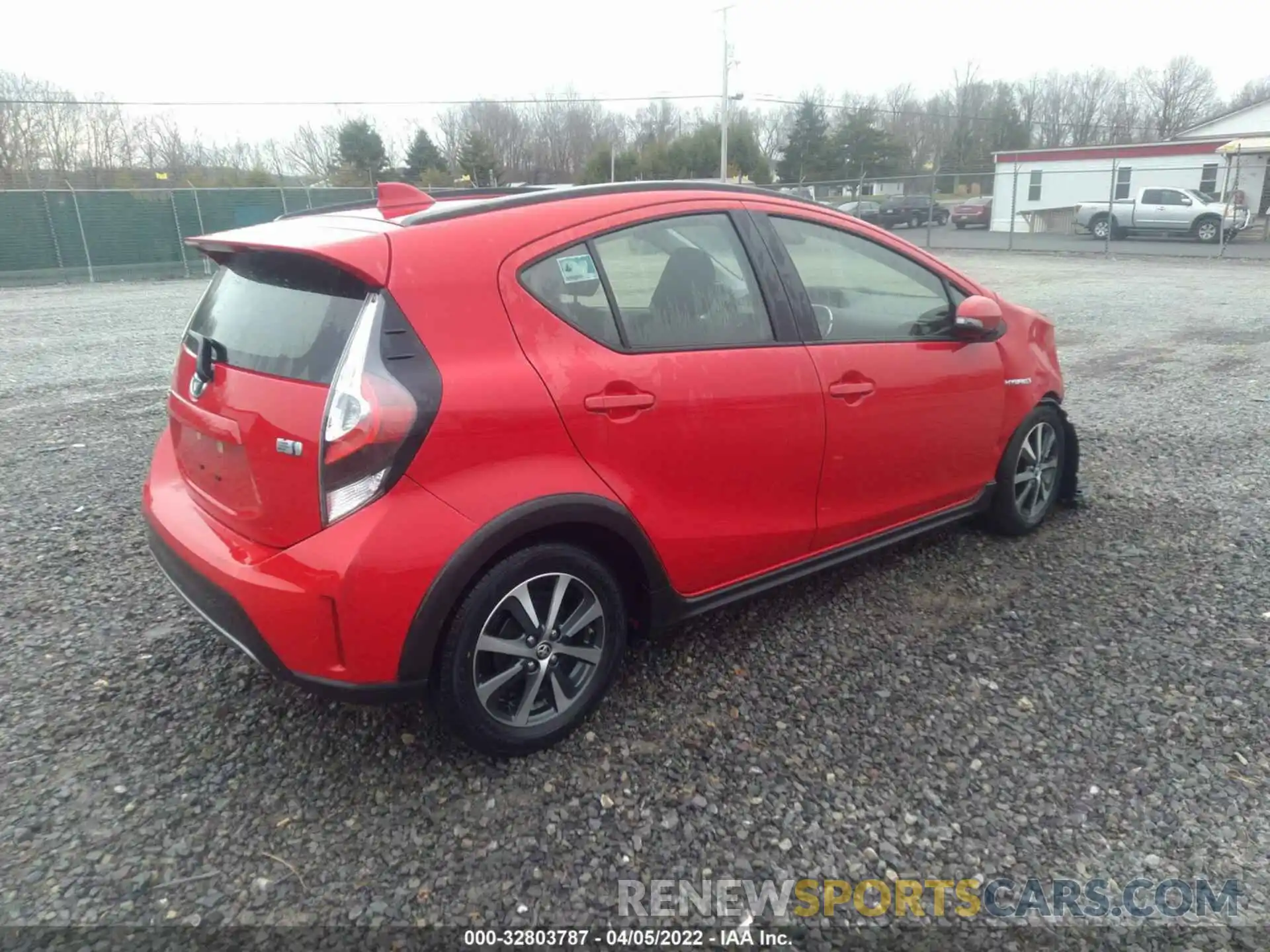 4 Фотография поврежденного автомобиля JTDKDTB31K1621587 TOYOTA PRIUS C 2019