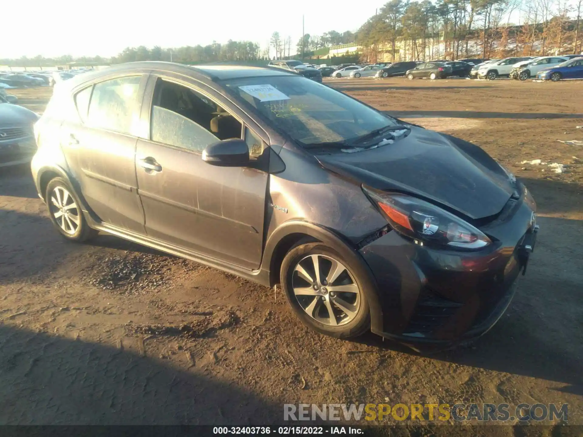 1 Photograph of a damaged car JTDKDTB33K1623826 TOYOTA PRIUS C 2019