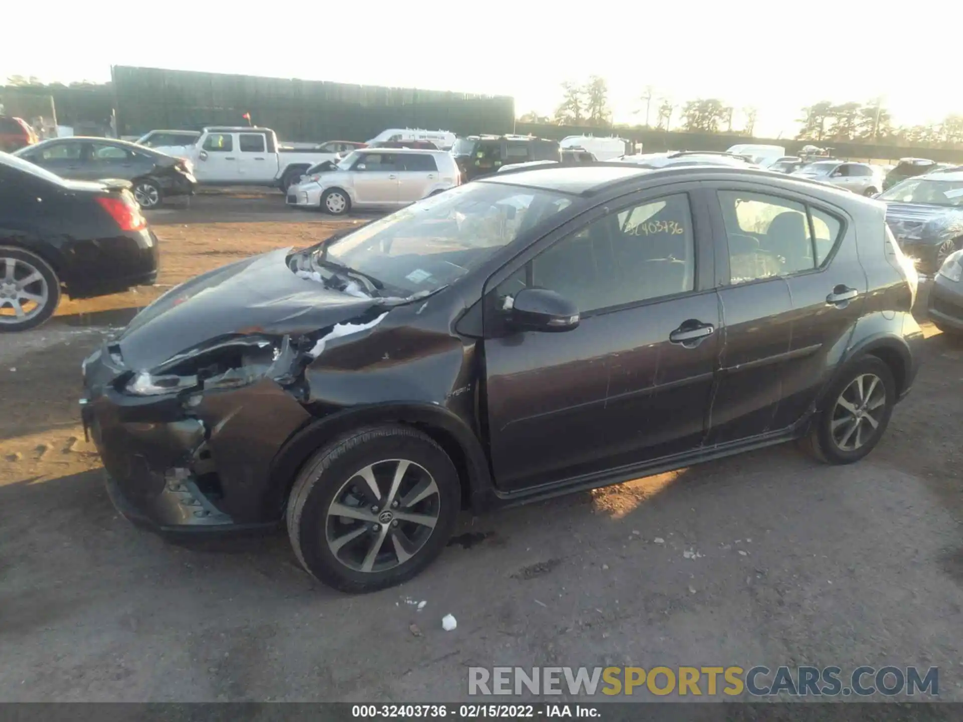 2 Photograph of a damaged car JTDKDTB33K1623826 TOYOTA PRIUS C 2019