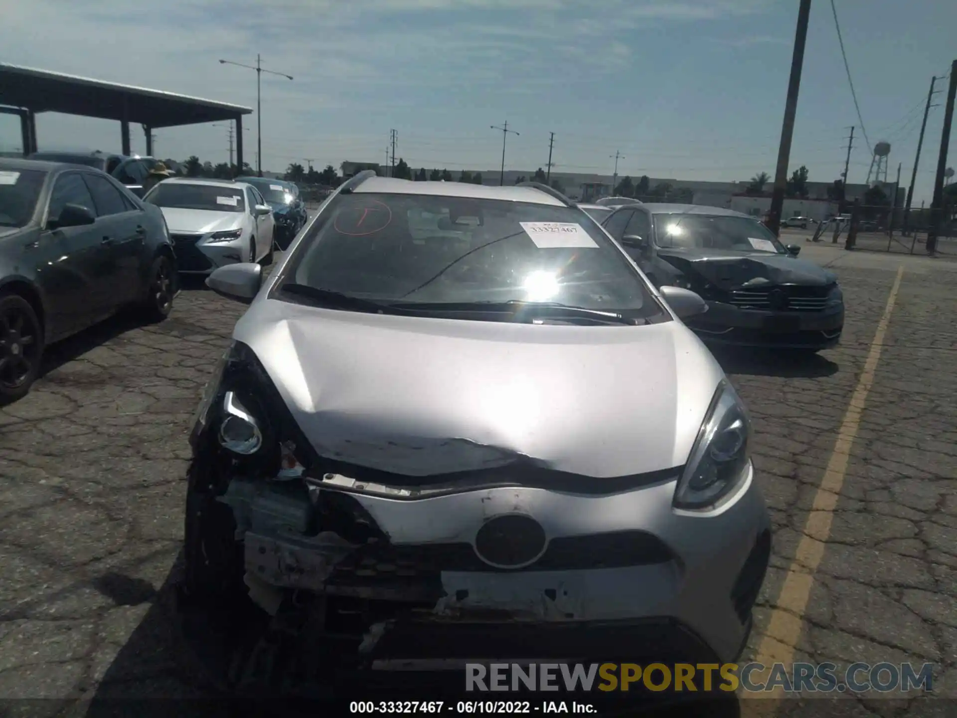 6 Photograph of a damaged car JTDKDTB34K1626539 TOYOTA PRIUS C 2019