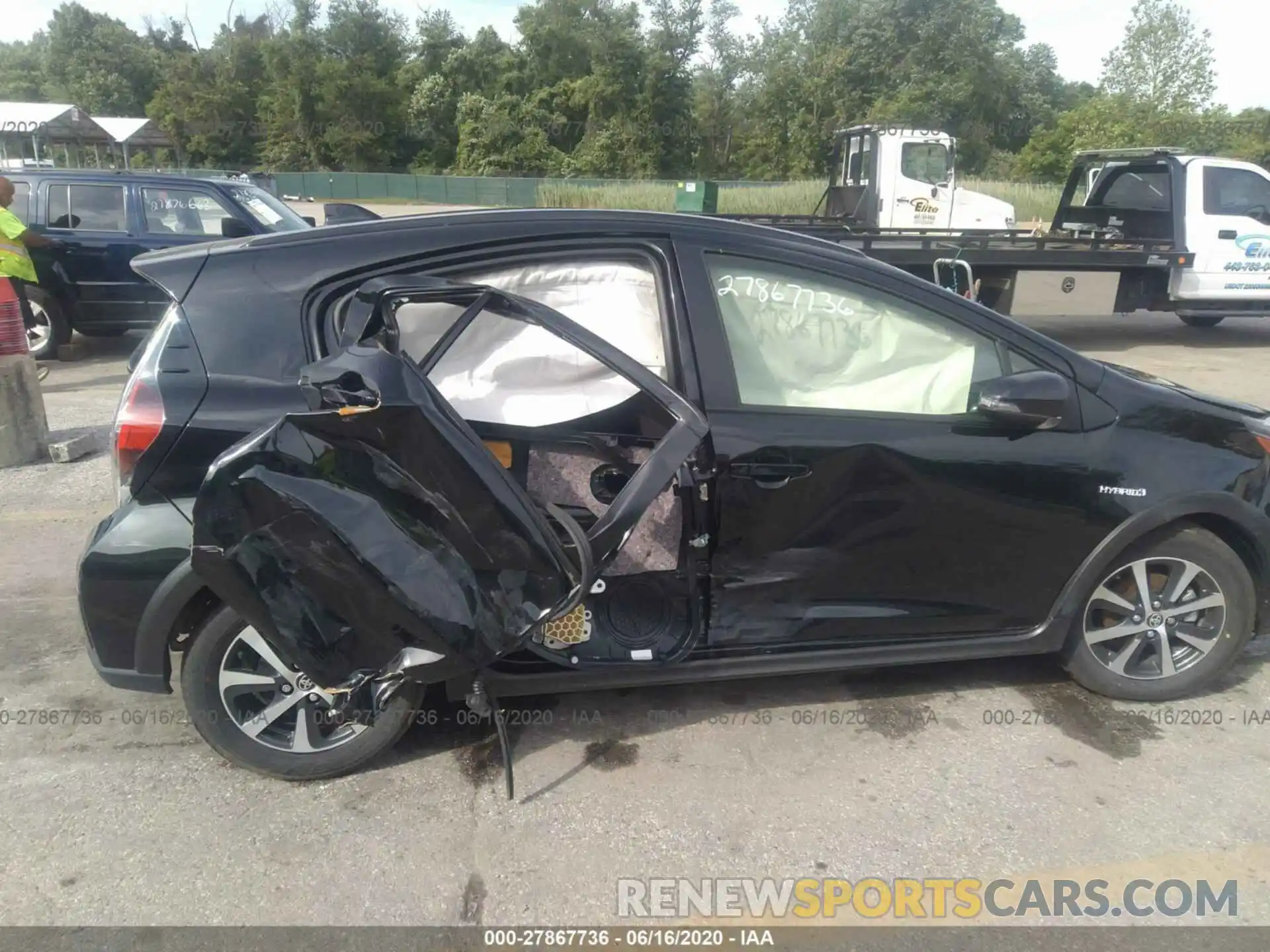 6 Photograph of a damaged car JTDKDTB36K1622718 TOYOTA PRIUS C 2019