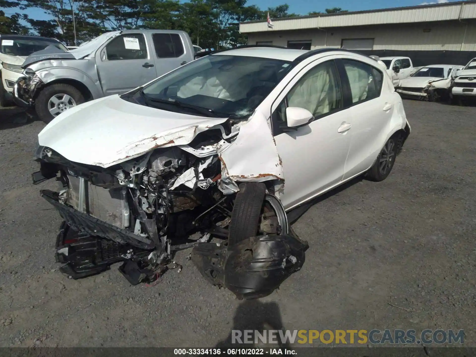 2 Photograph of a damaged car JTDKDTB38K1624146 TOYOTA PRIUS C 2019