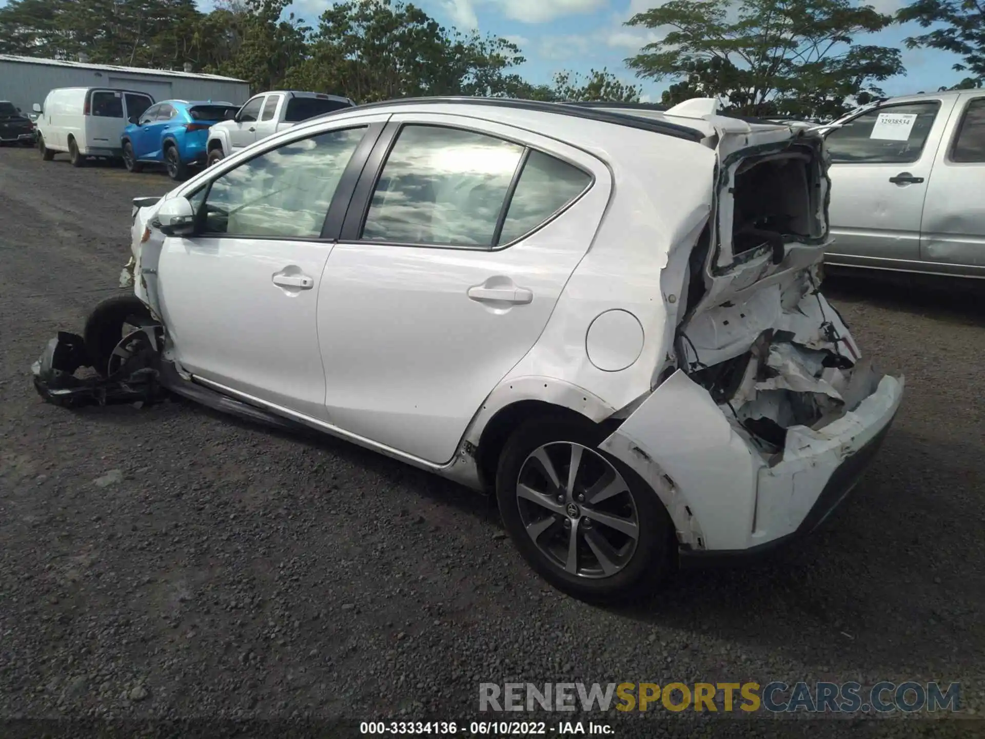 3 Photograph of a damaged car JTDKDTB38K1624146 TOYOTA PRIUS C 2019